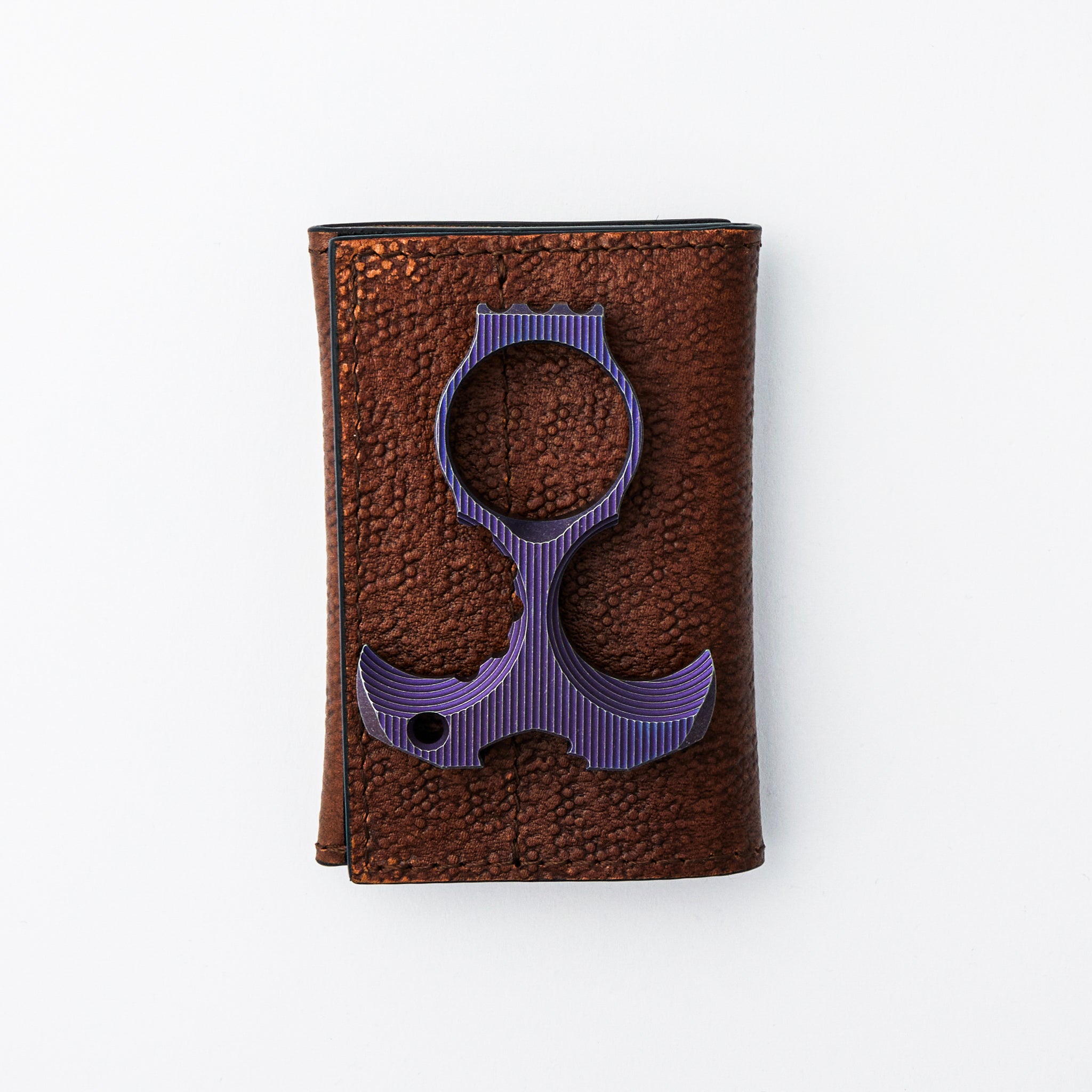 Derzhava - Purple Titanium - Vertical Mill Pattern