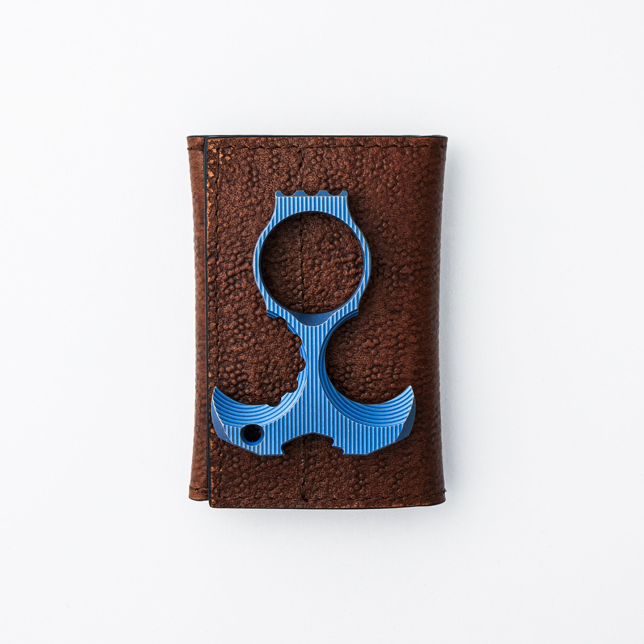 Derzhava - Blue Titanium - Vertical Mill Pattern