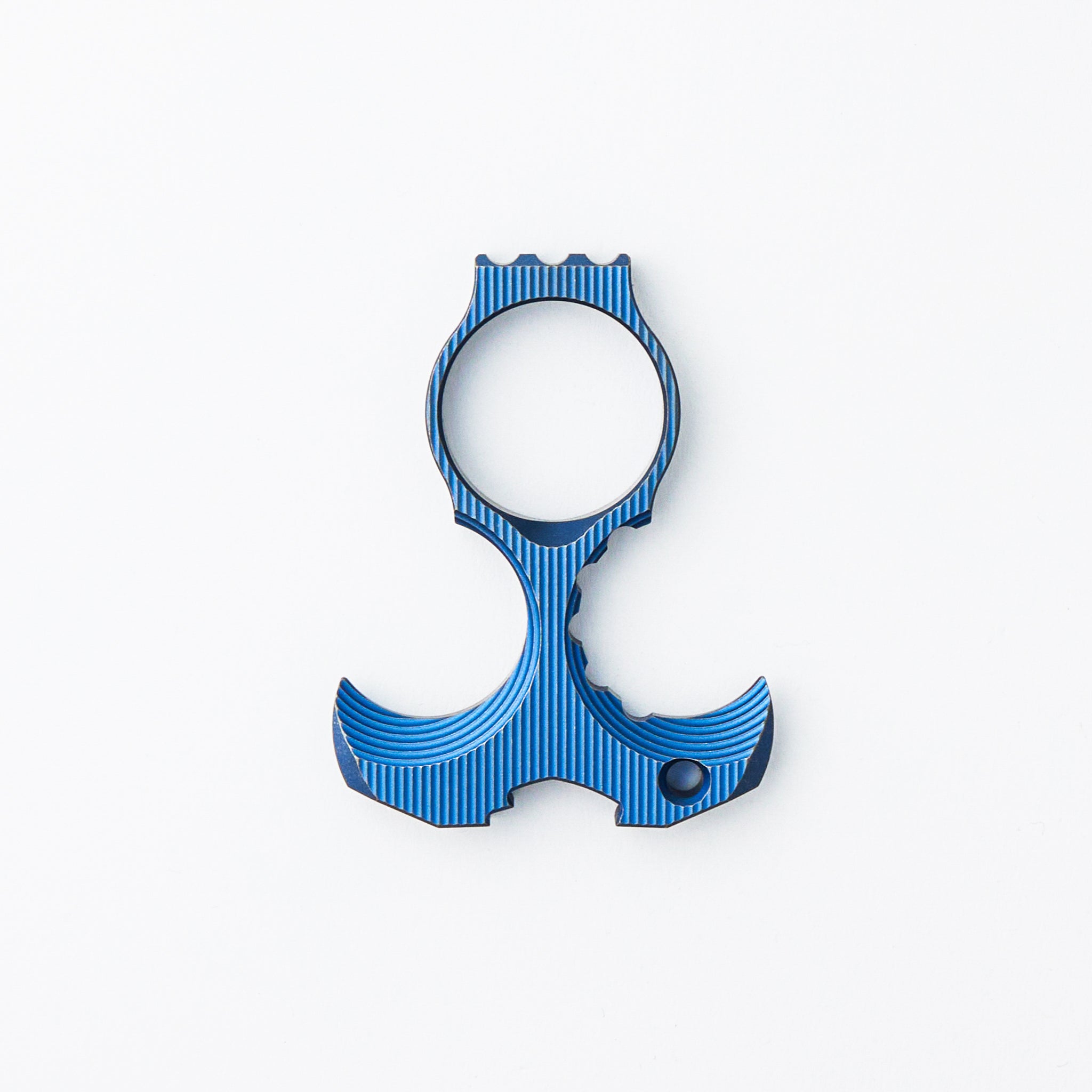 Derzhava - Blue Titanium - Vertical Mill Pattern