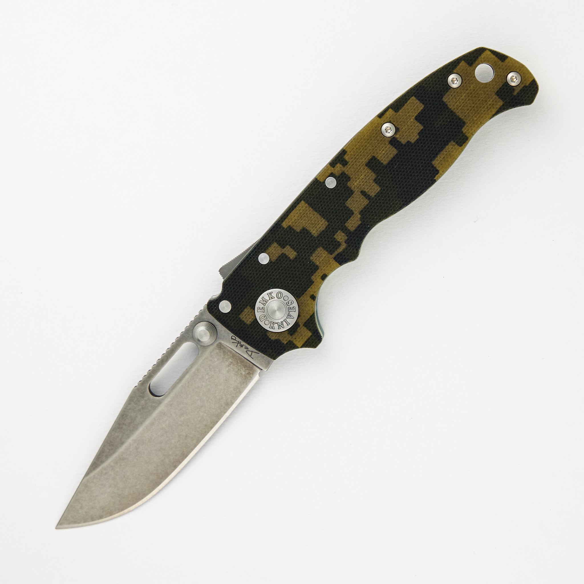 Demko Knives AD20.5 3V Digi Camo G10 Handle Clip Point Stonewash Blade