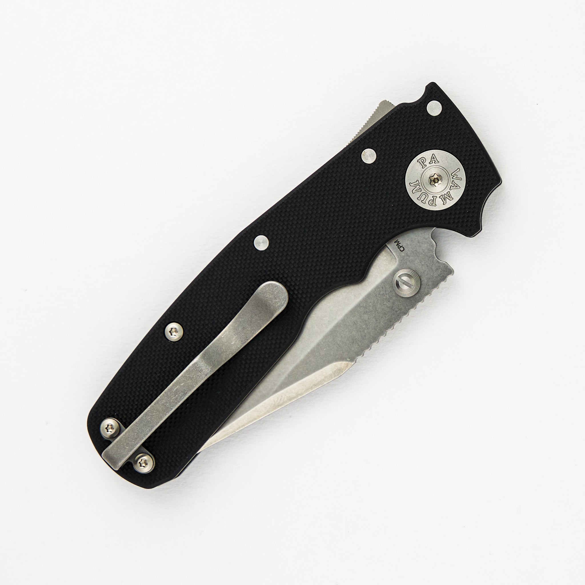 Demko Knives Shark Cub CPM 20CV Black G10 Handle Clip Point Stonewash Blade