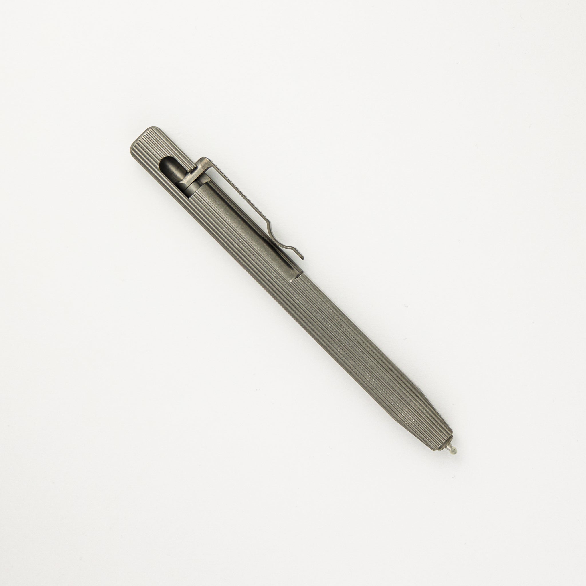 Minotaur Bolt Action Pen - Titanium Fluted