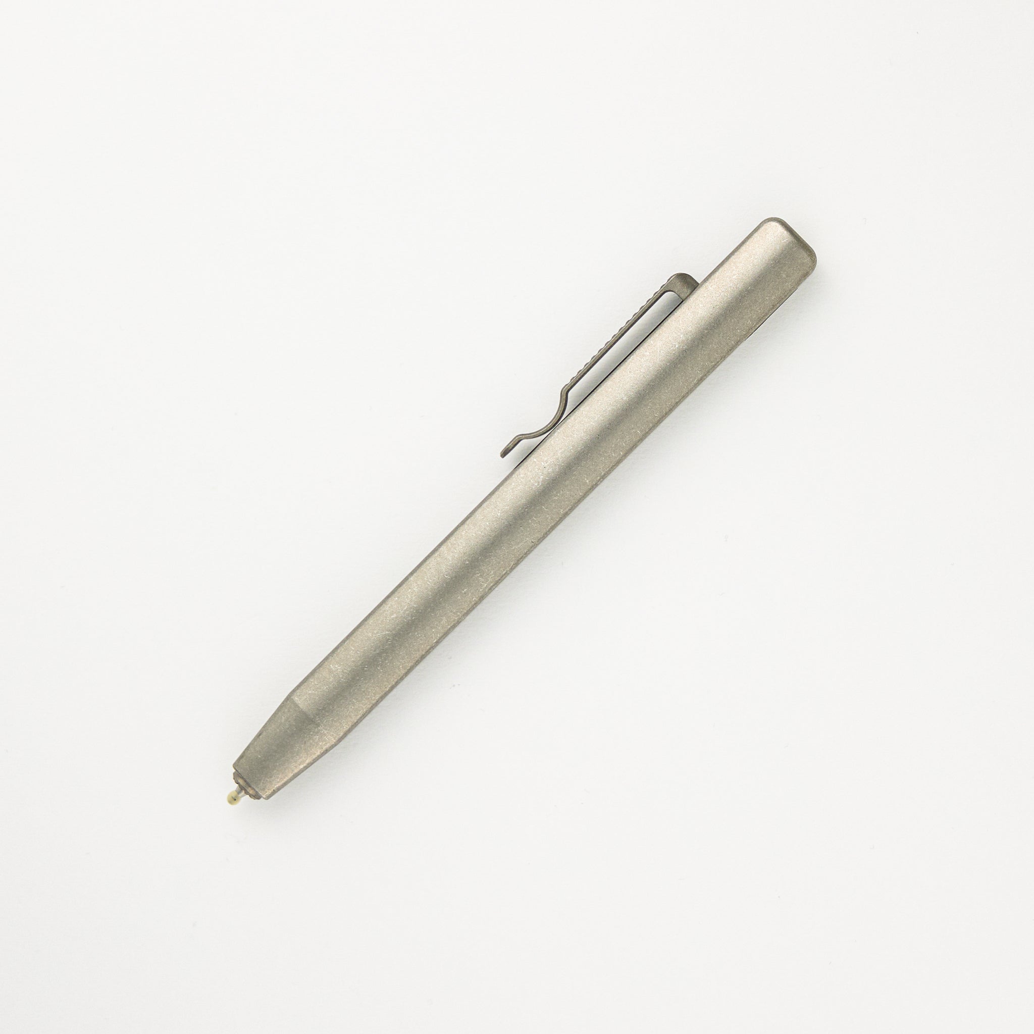 Minotaur Bolt Action Pen - Titanium Sleek