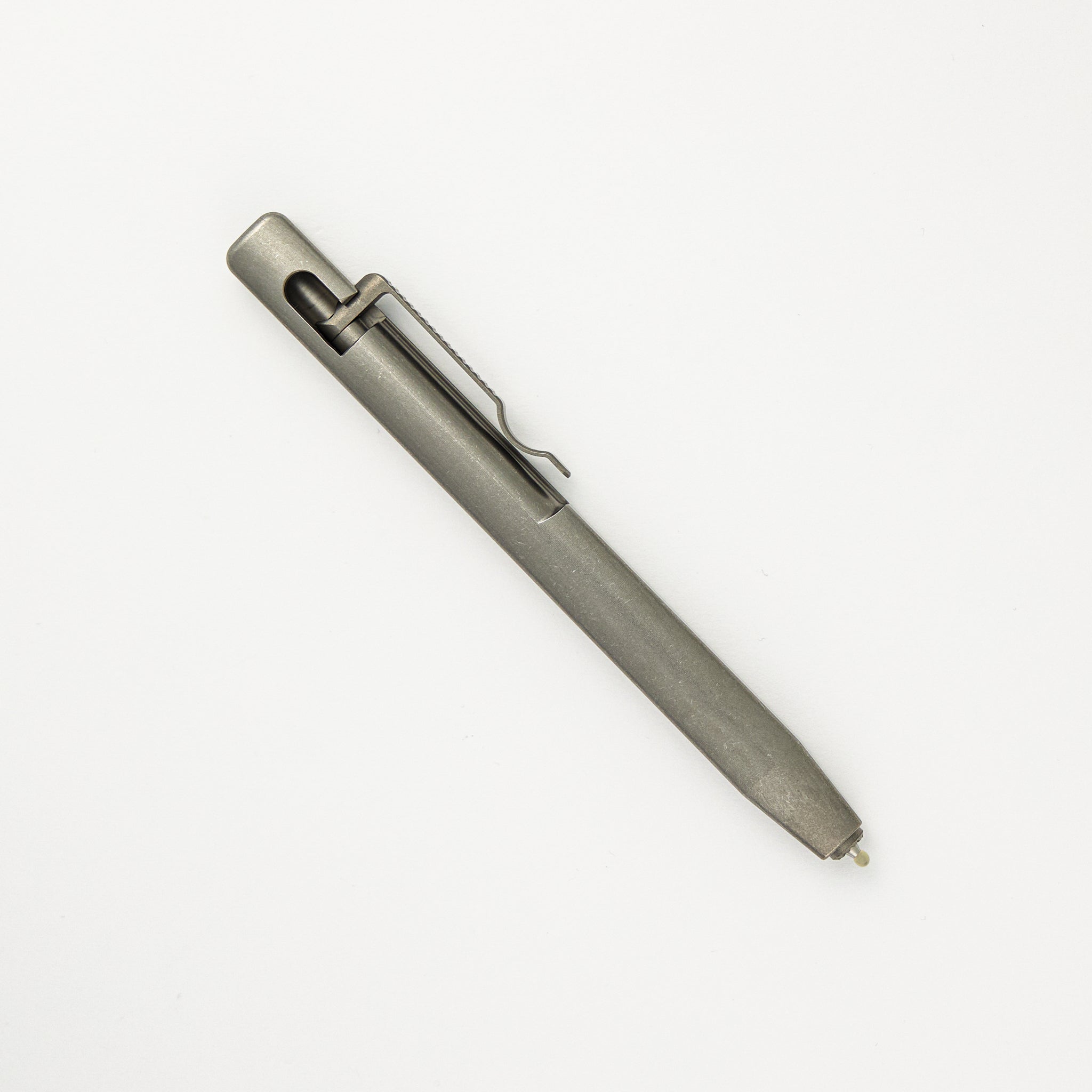 Minotaur Bolt Action Pen - Titanium Sleek