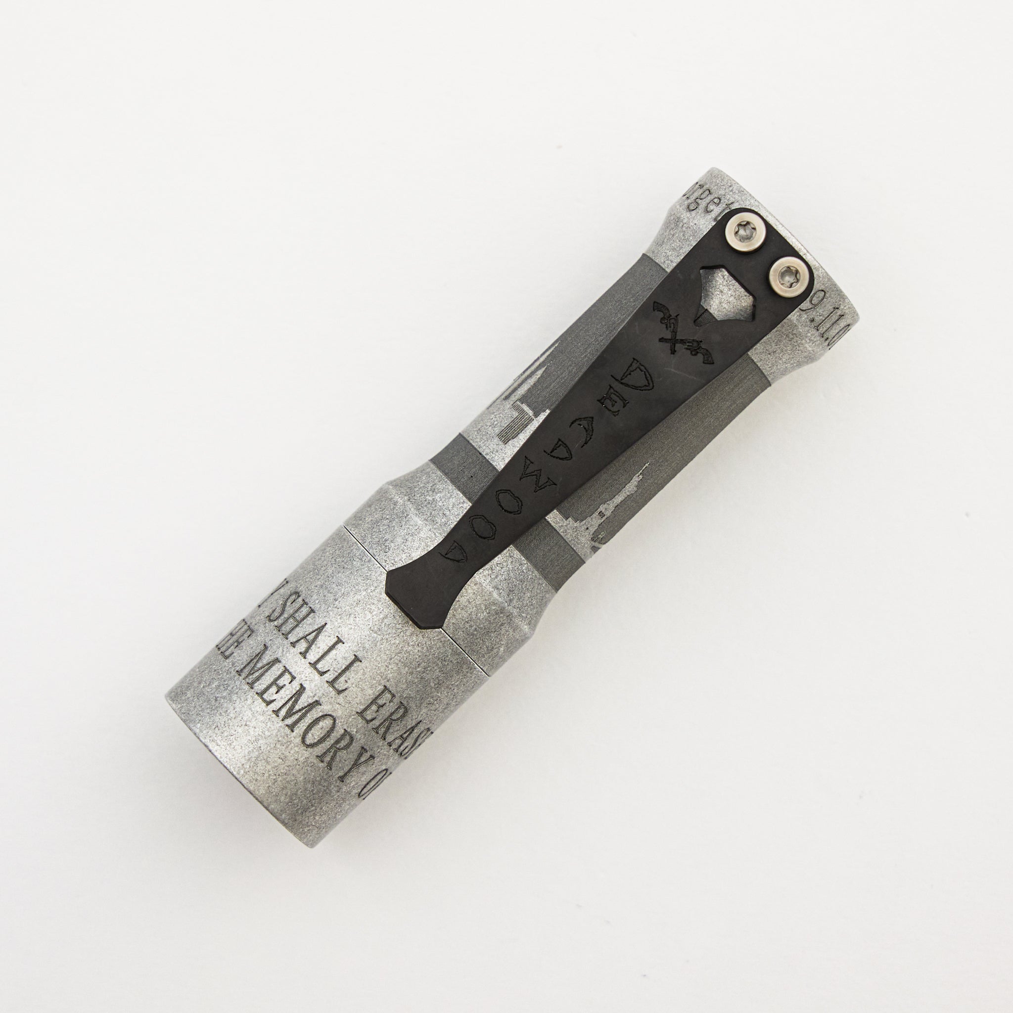 Cptn Axel Huckleberry Flashlight – Aluminum - Satin Never Forget