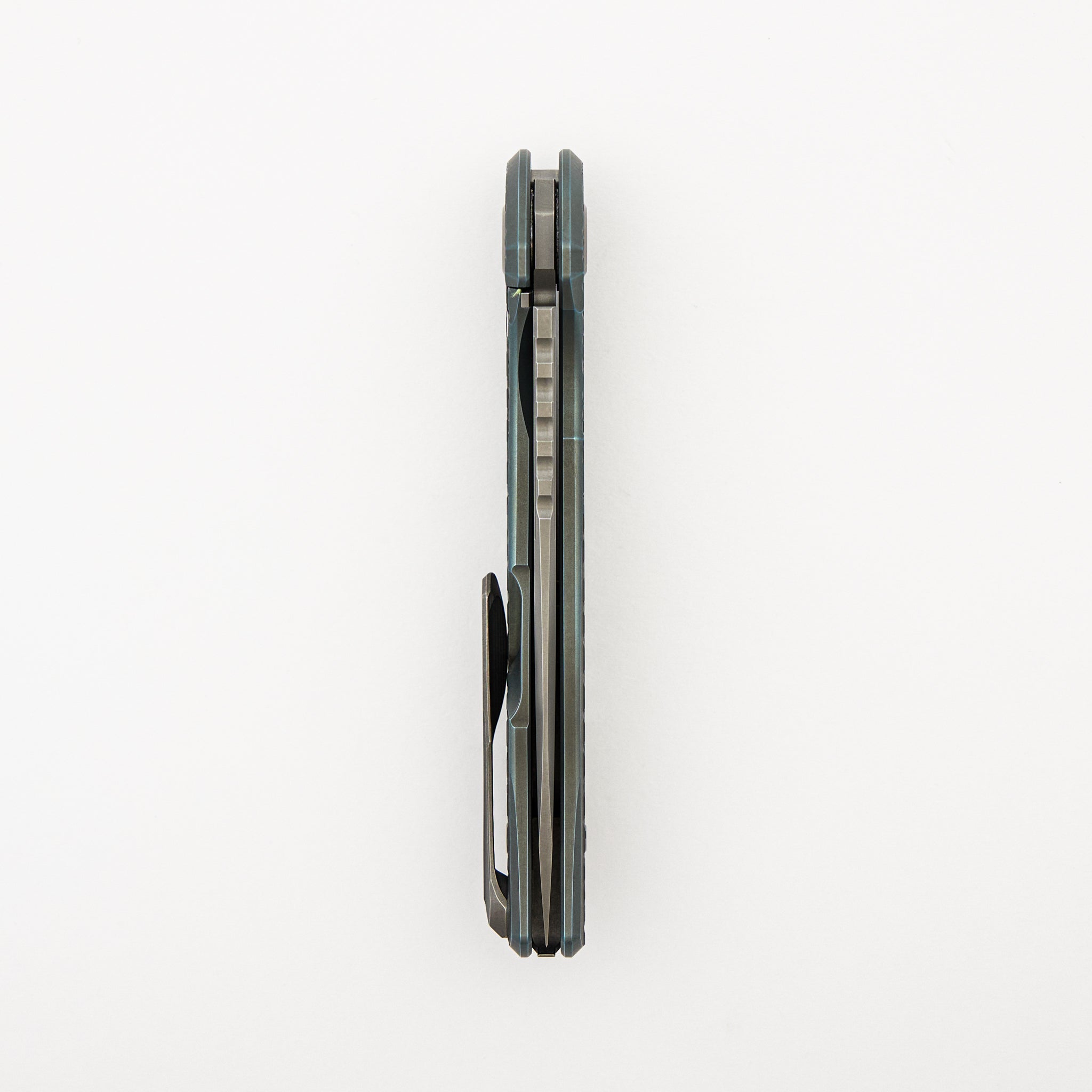 F95 Bear Pattern - Turquoise Titanium Handle - M390 Blade - MRBS