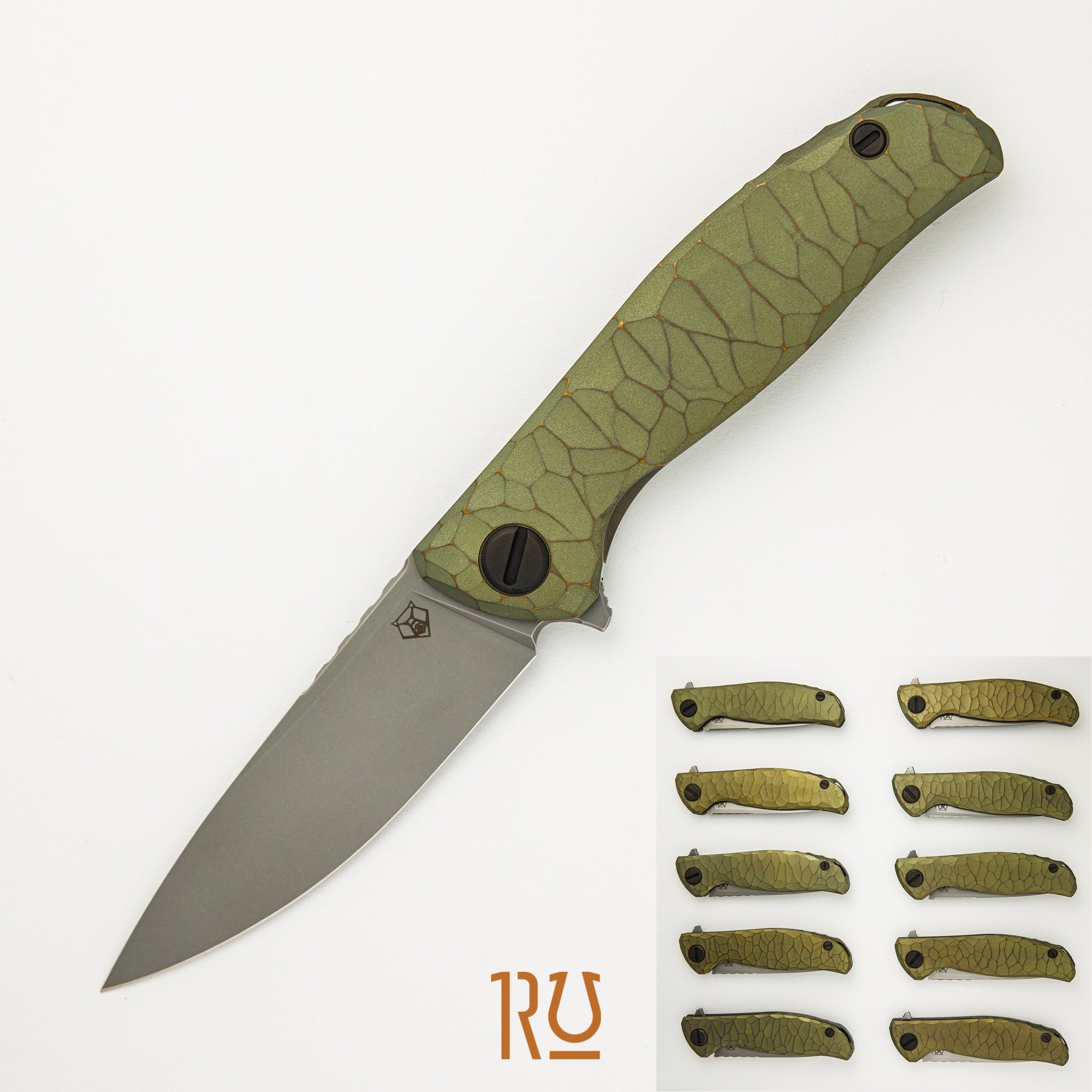 Shirogorov Knives / Rip Knives F95 “Green Machine” – M390 Blade – MRBS