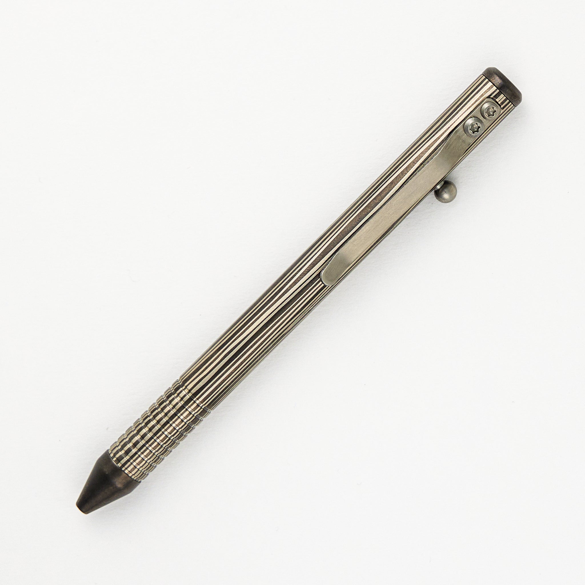 Fellhoelter/Cptn Axel Full Size TiBolt Pen - Woody Copper Black Nickel Plated