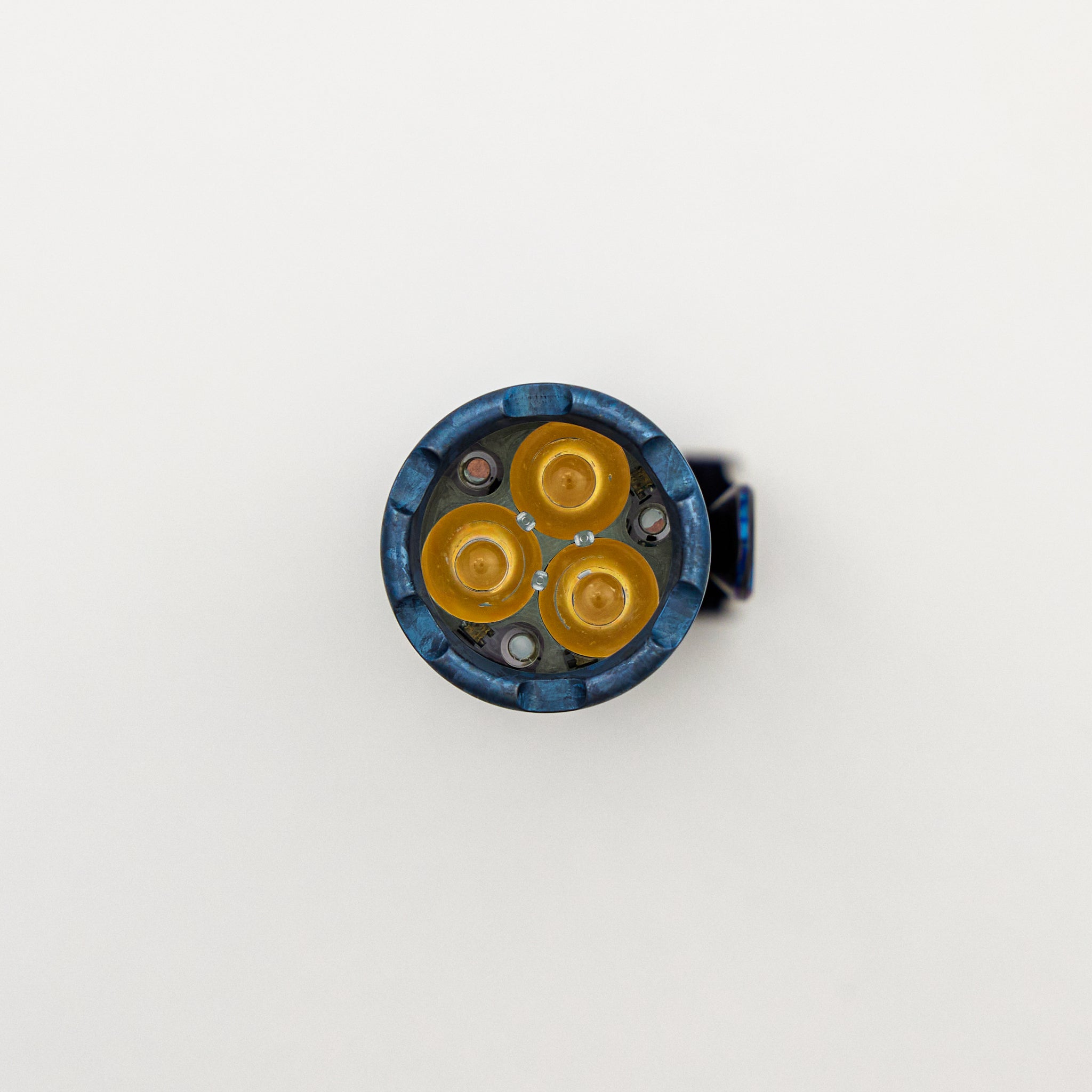 Cptn Axel FTD Flashlight - Celtic Blue CrystalTi W/ Nichols DarkTi Clip