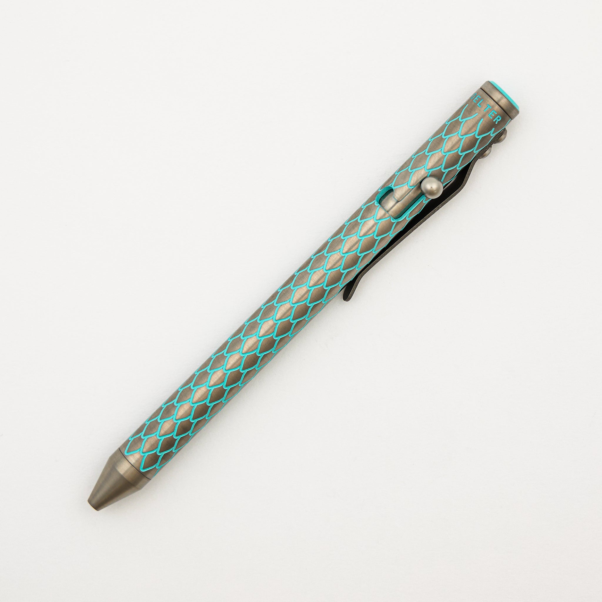 Cptn Axel Full Size TiBolt Pen - Lefty - Ti Tiffany Dragon