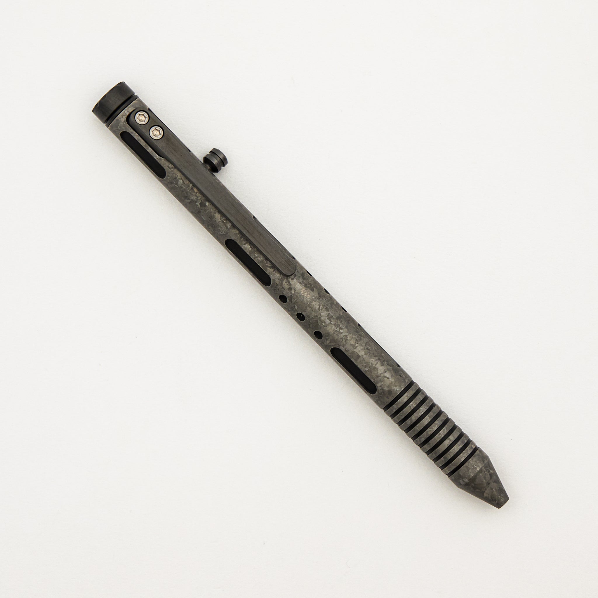 Cptn Axel Full Size TiBolt Pen - CrystalTi Deluxe Tuxedo/Zirconium Accents