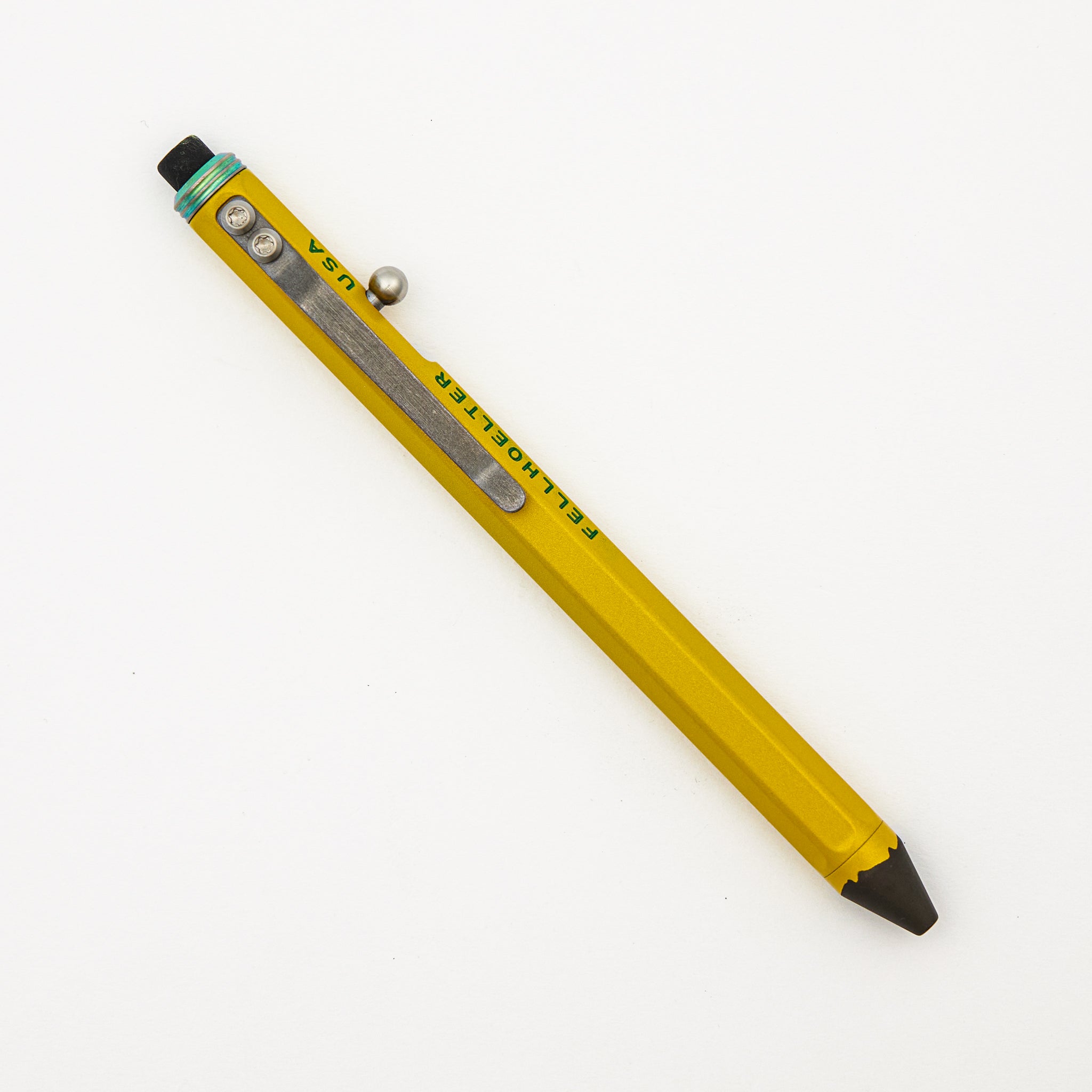 Cptn Axel "Classic Pencil Look" Bolt Action Pen - Titanium