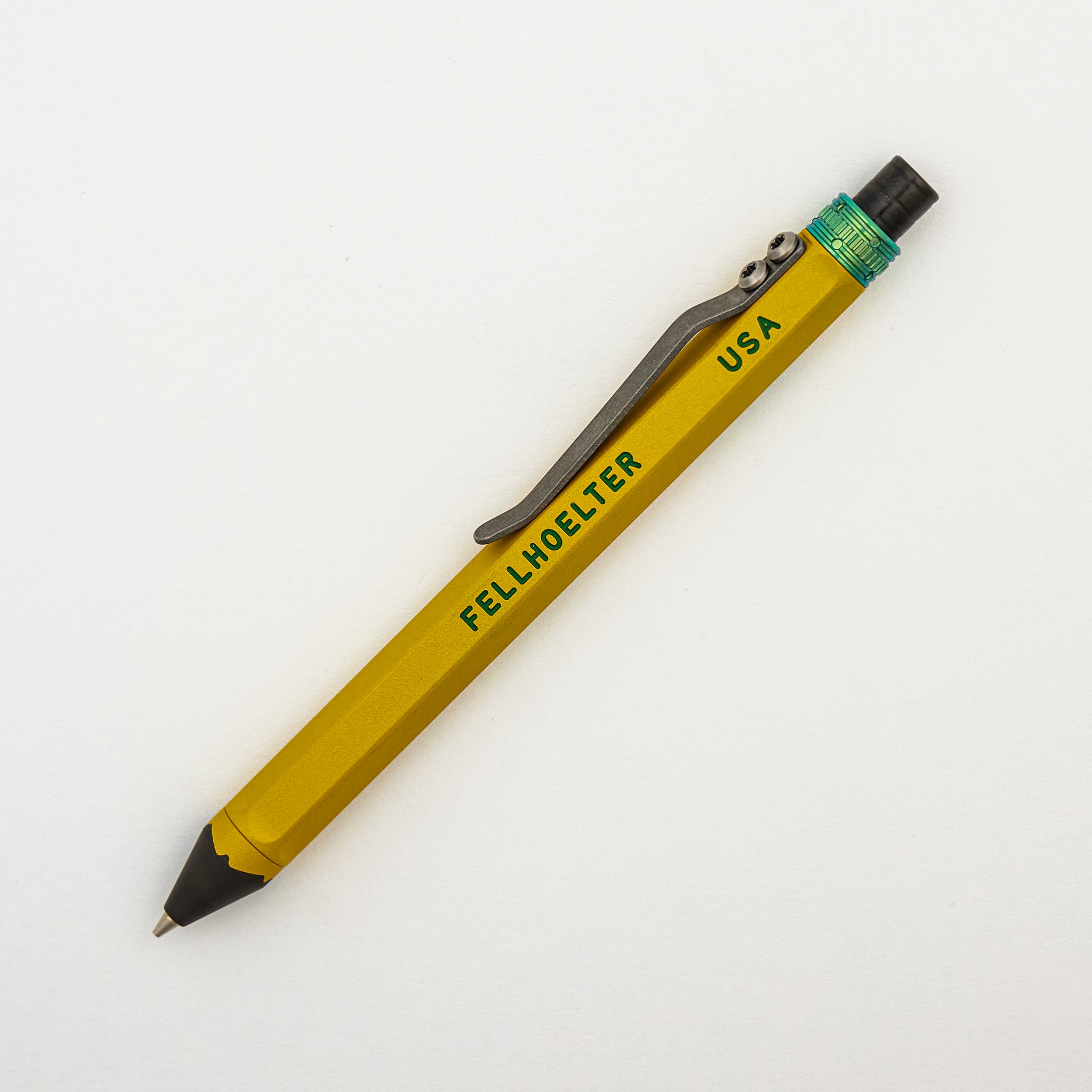 Cptn Axel Pencil Clicker - Titanium W/ Zirconium Accent