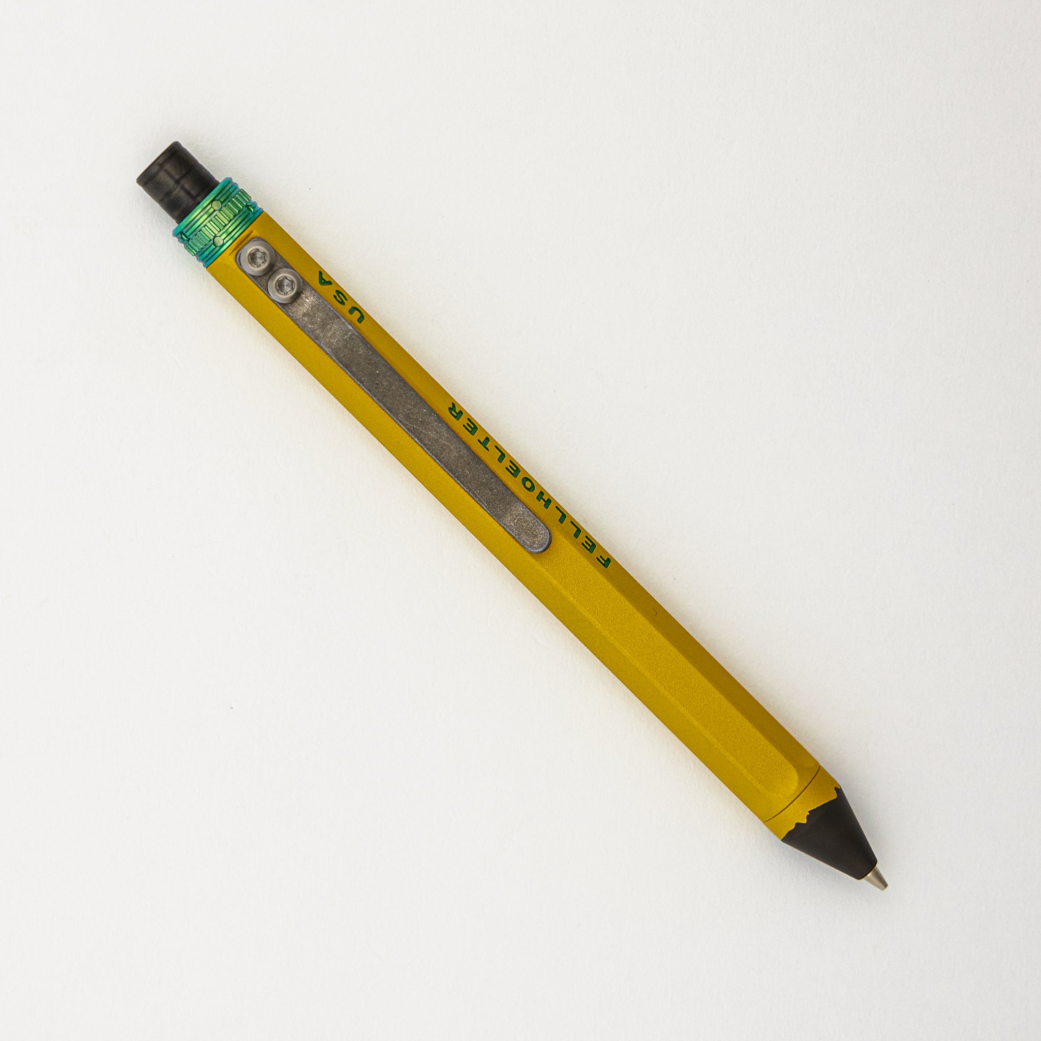 Cptn Axel Pencil Clicker - Titanium W/ Zirconium Accent