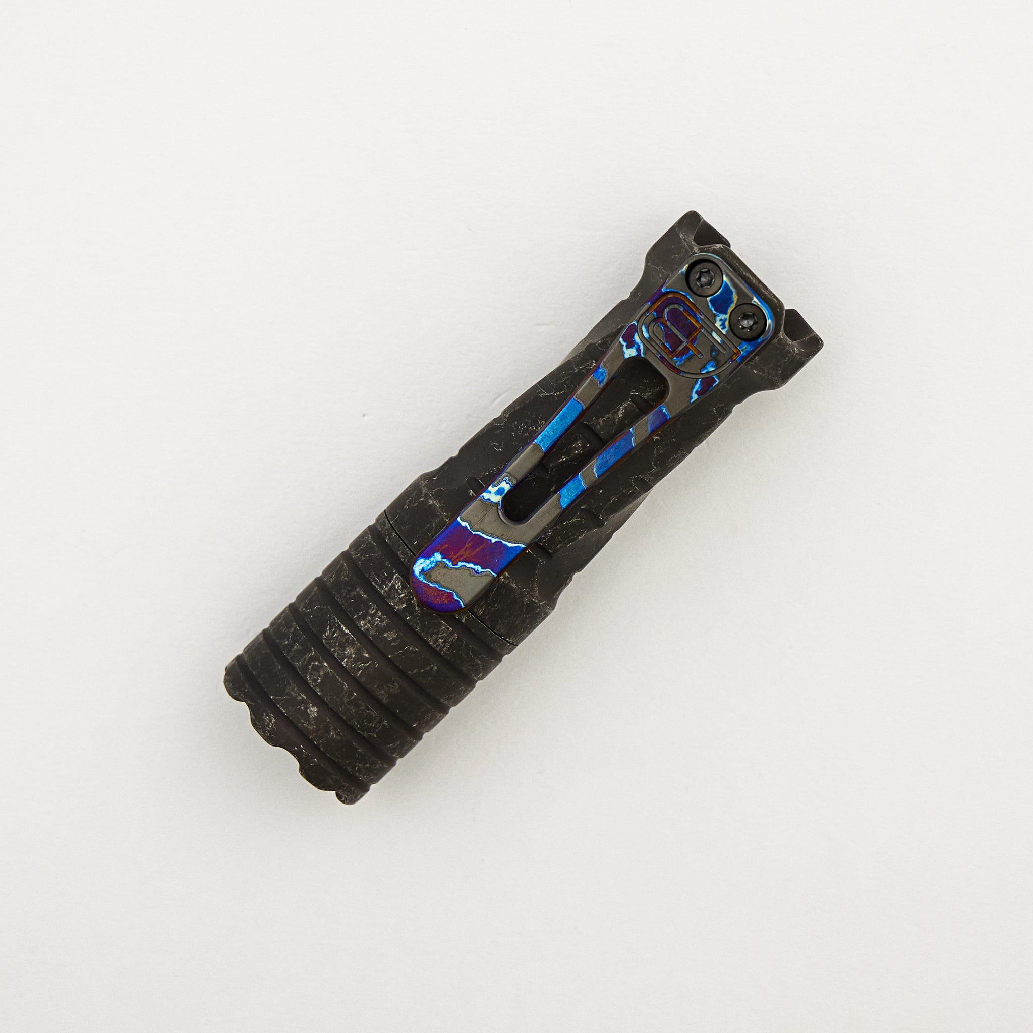 Cptn Axel FTD Custom Flashlight - "Battleground" Titanium