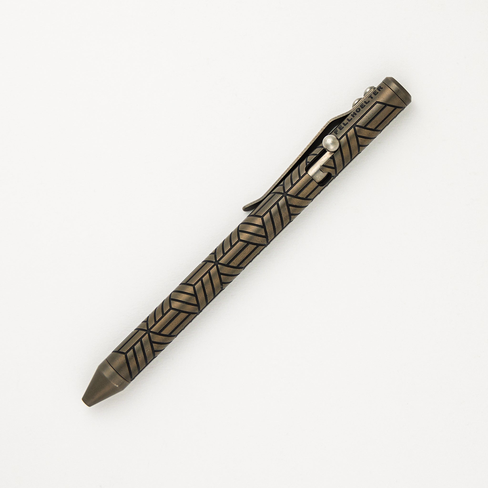 Fellhoelter/Cptn Axel Full Size TiBolt Pen - 150 Titanium Tuxedo/Gunmetal