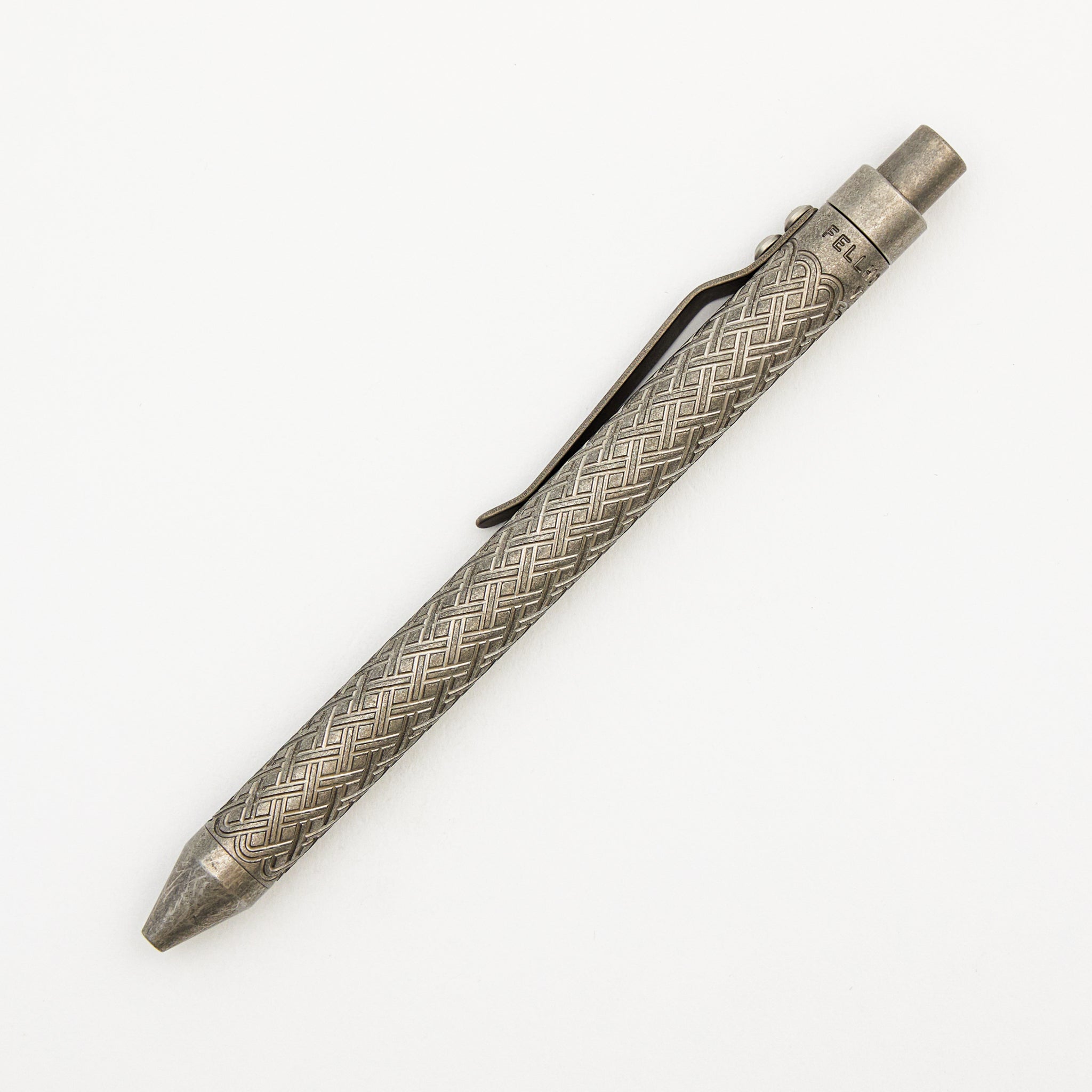 Full Size TiClicker Pen - Titanium Stonewashed Celtic