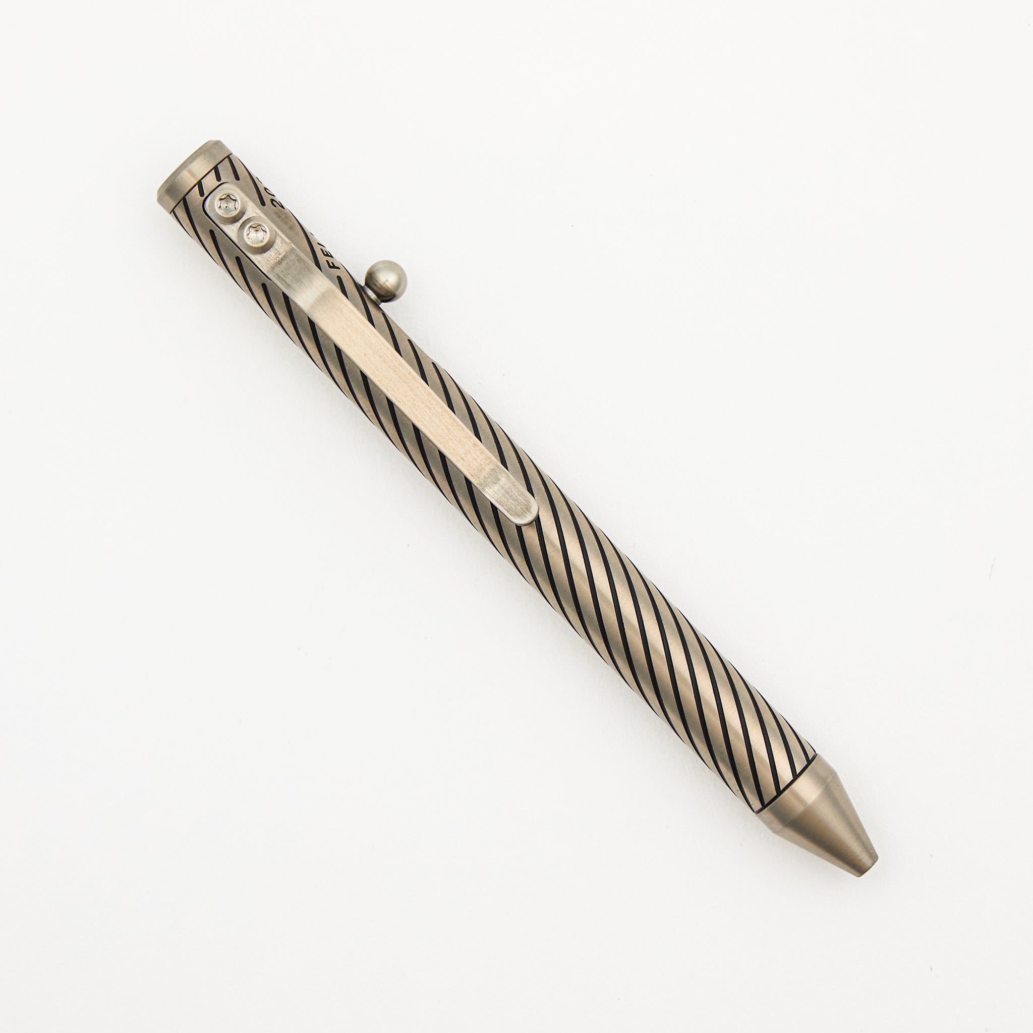 Cptn Axel G2 TiBolt Pen – Titanium Tuxedo Twist