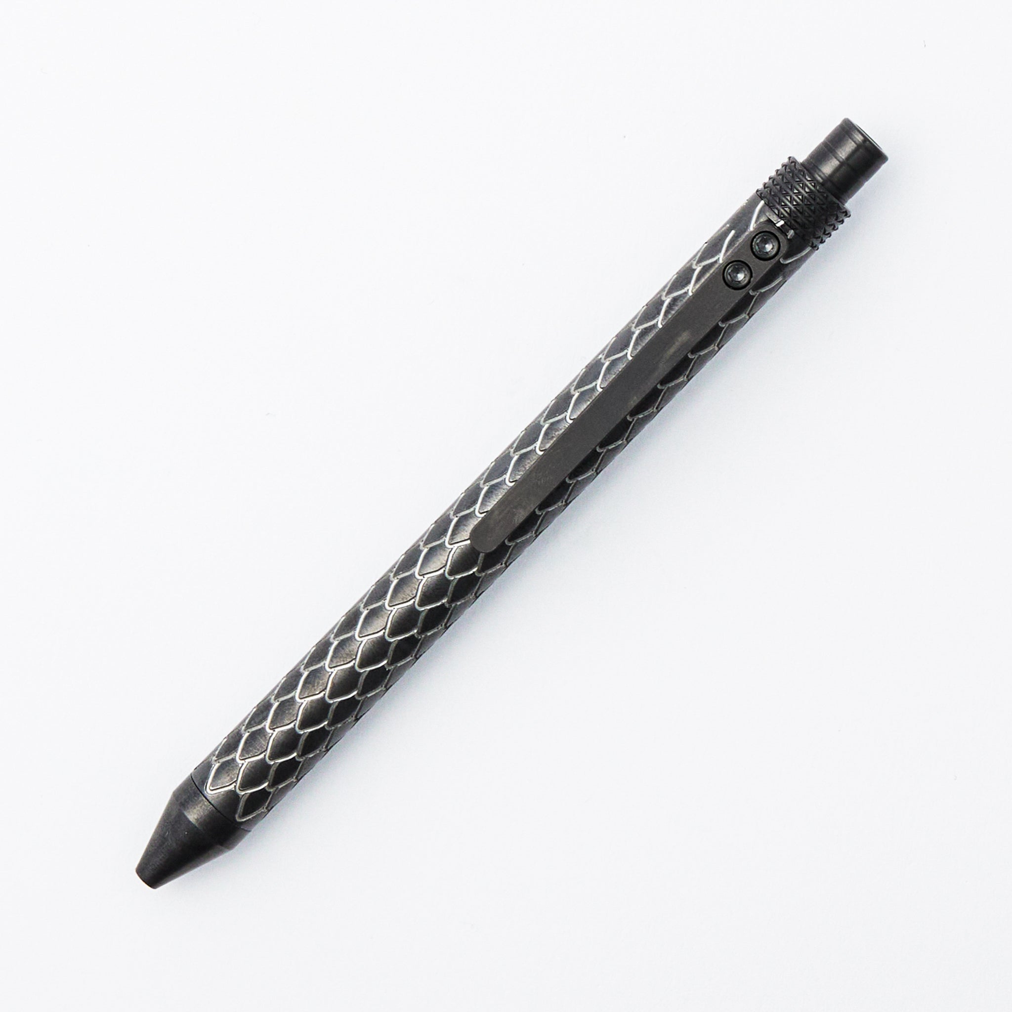 Cptn Axel Full Size TiCkler Pen - Zirconium Reverse Tuxedo W/ Zirconium Parts