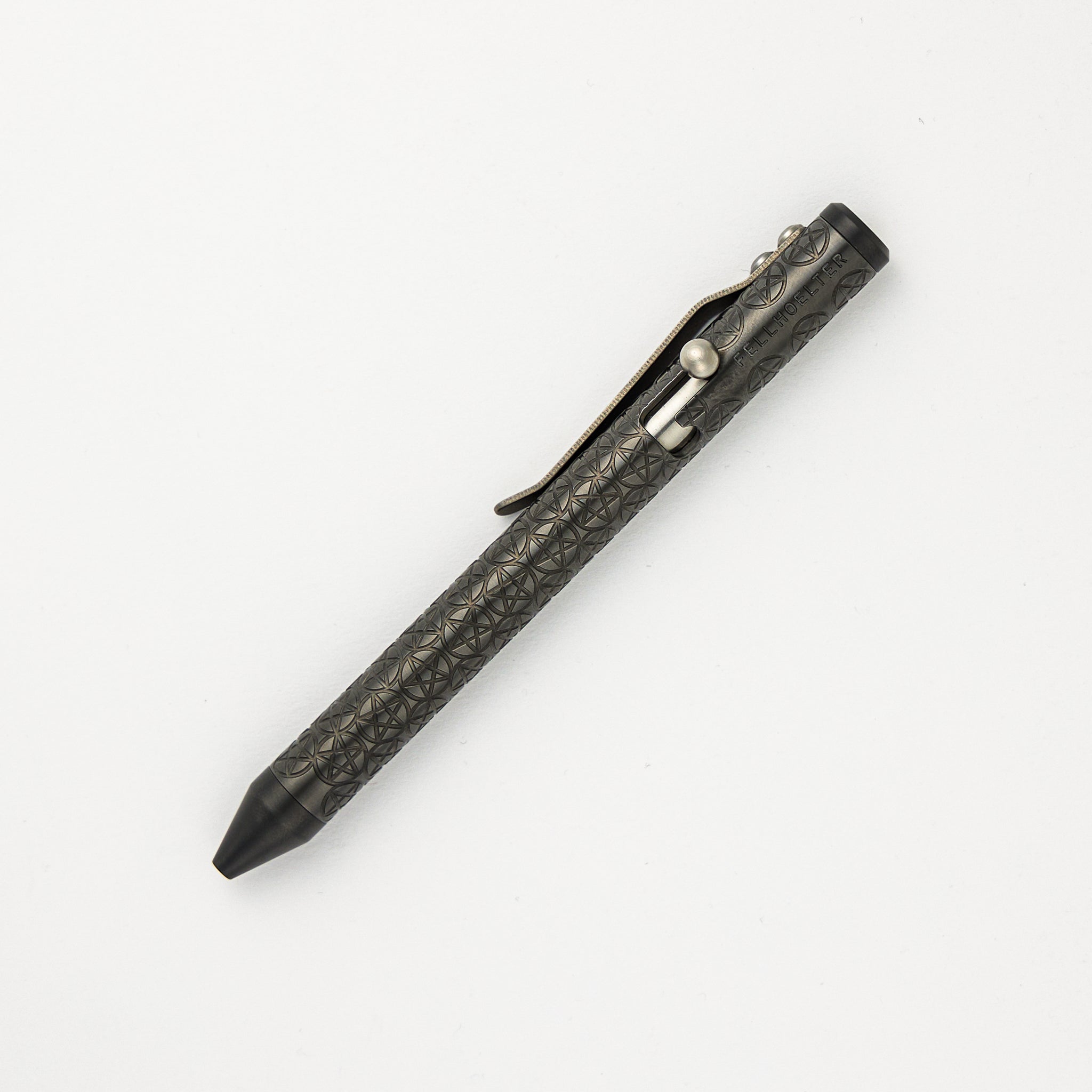 Cptn Axel G2 TiBolt Pen – "Pentagram" Zirconium