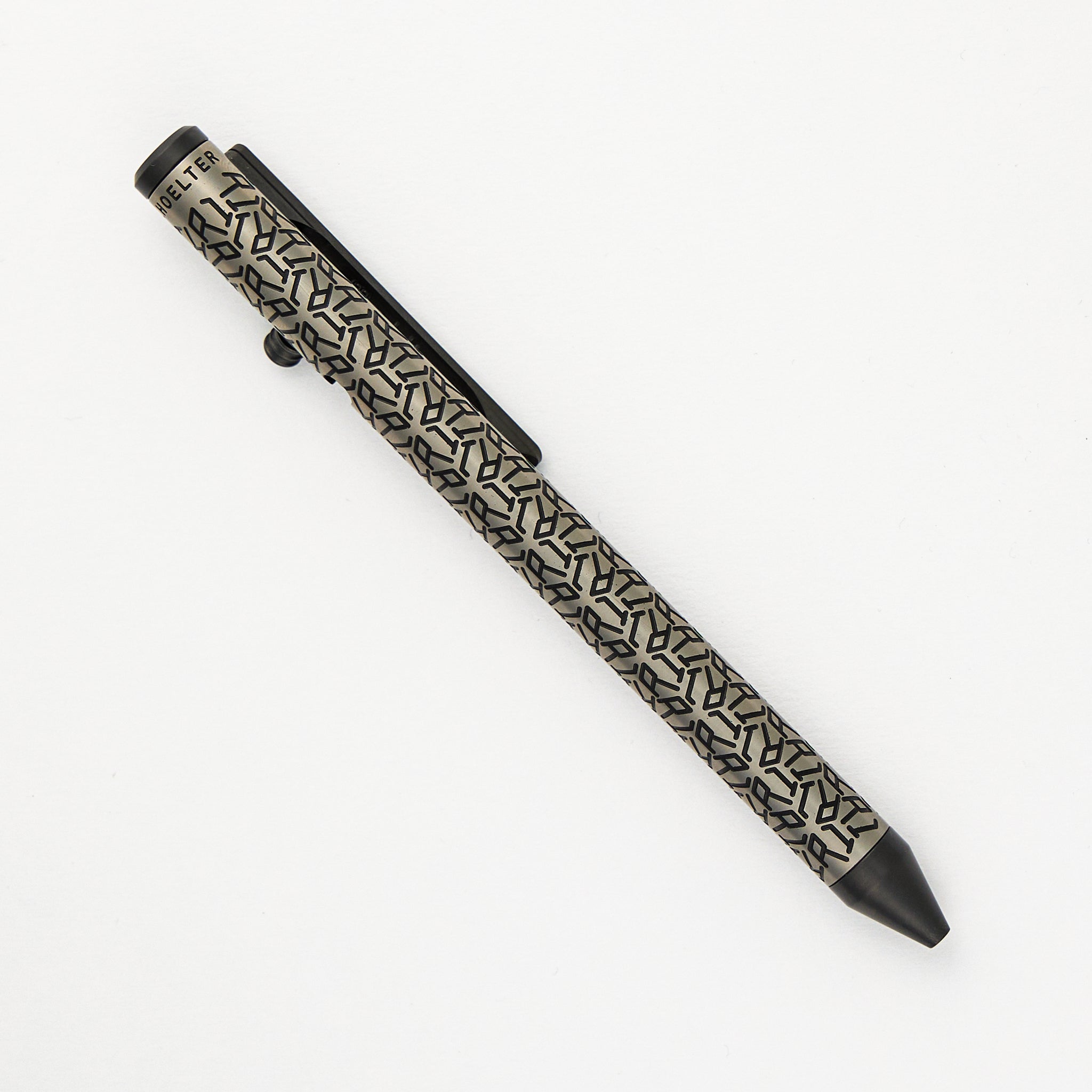 Fellhoelter/Cptn Axel Full Size TiBolt Pen – Titanium/Zirconium “Tuxedo” R1P