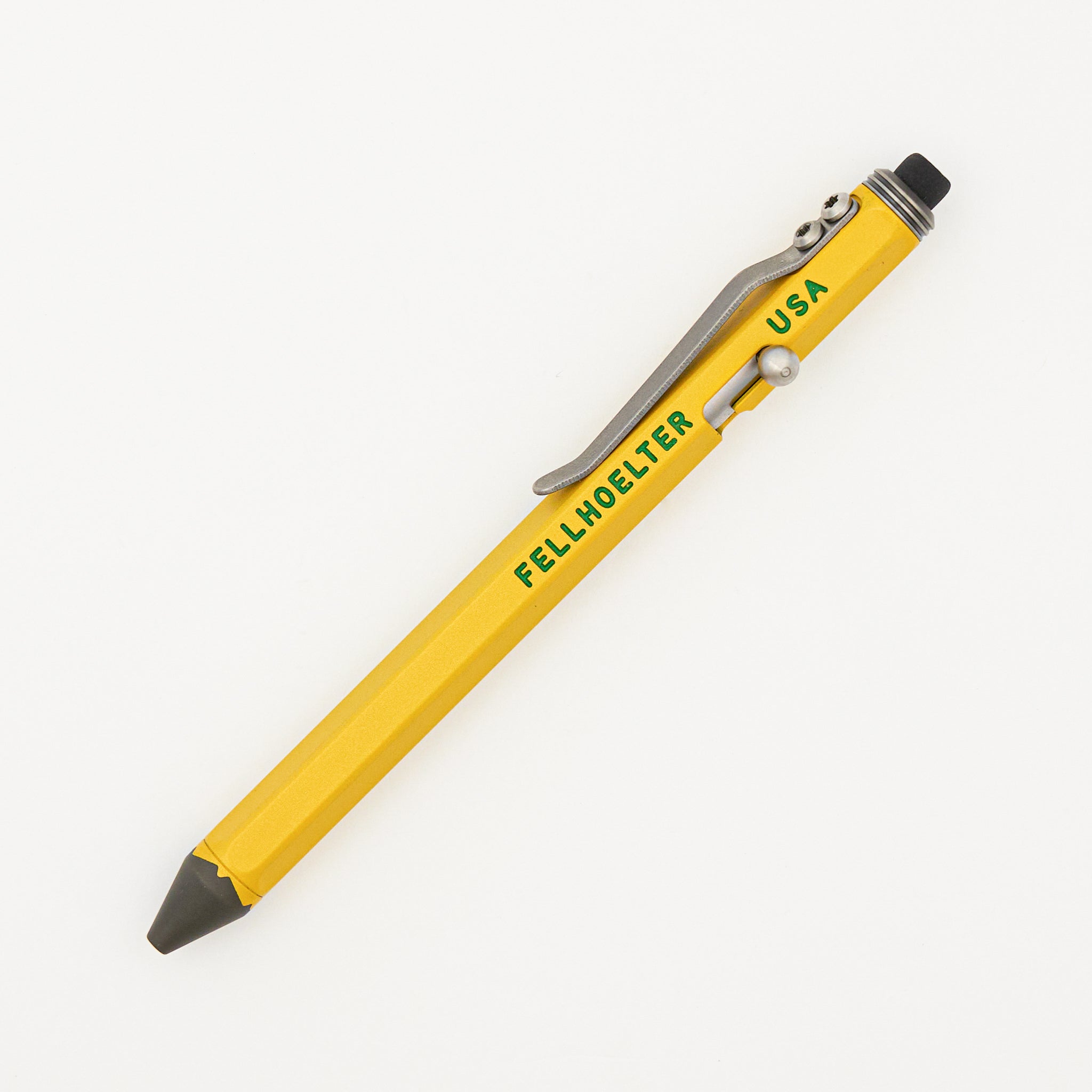 Cptn Axel "Classic Pencil Look" Bolt Action Pen - Titanium