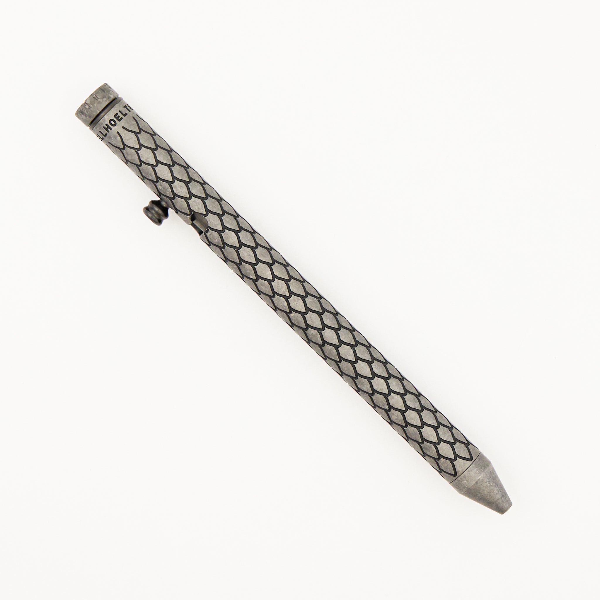 Cptn Axel Full Size TiBolt Pen - CrystalTi Tuxedo Dragon - Zirconium Accents - Fap Cap