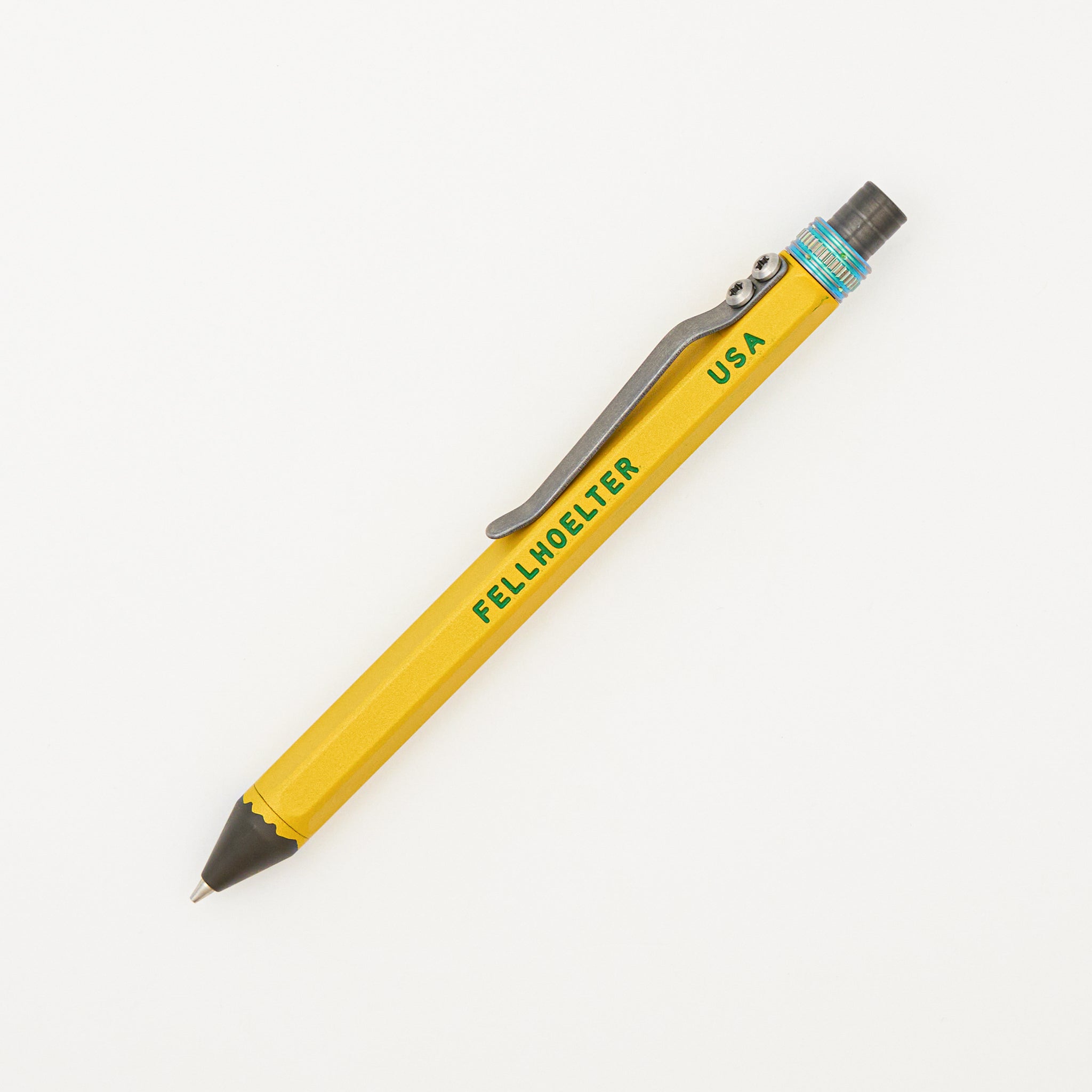 Cptn Axel Classic No. 2 Clicker Pencil - Titanium W/ Zirconium Accent