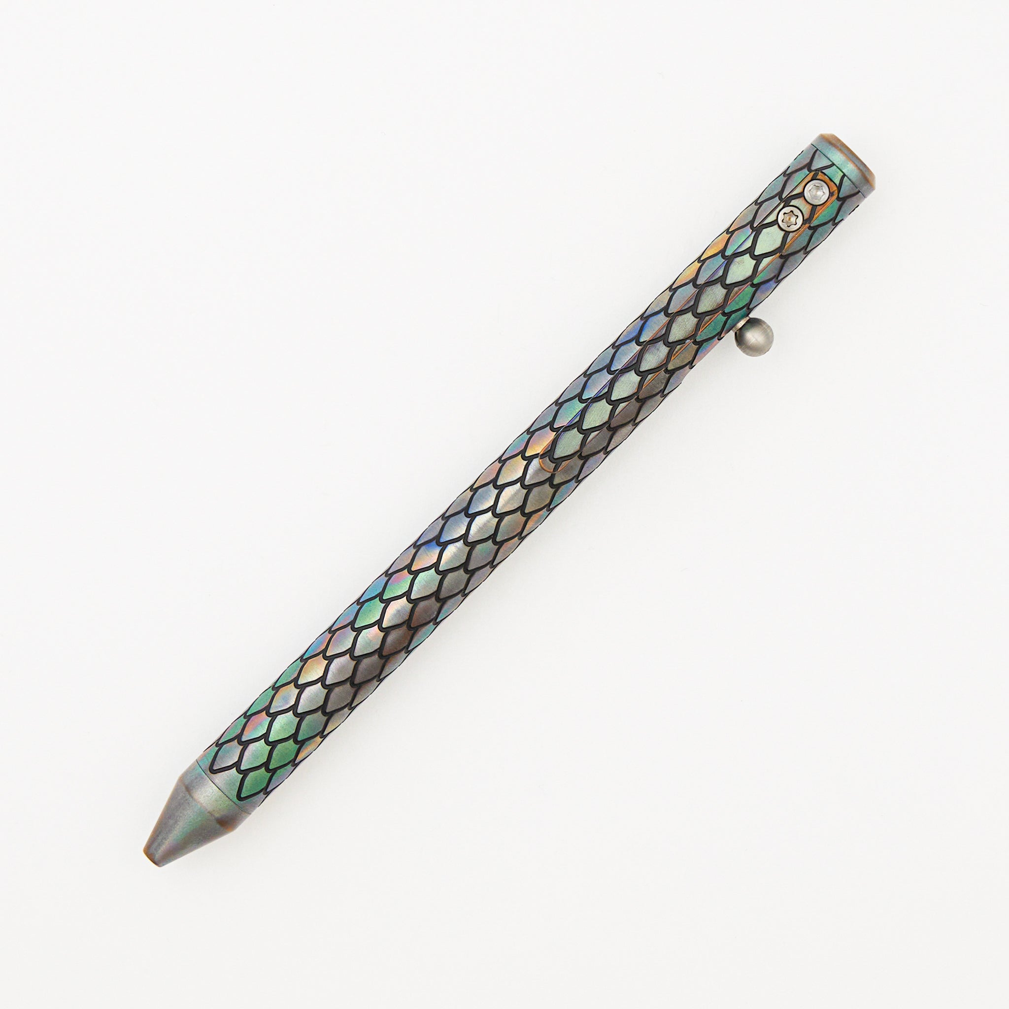 Cptn Axel Full Size TiBolt Pen - Titanium Uberdragon