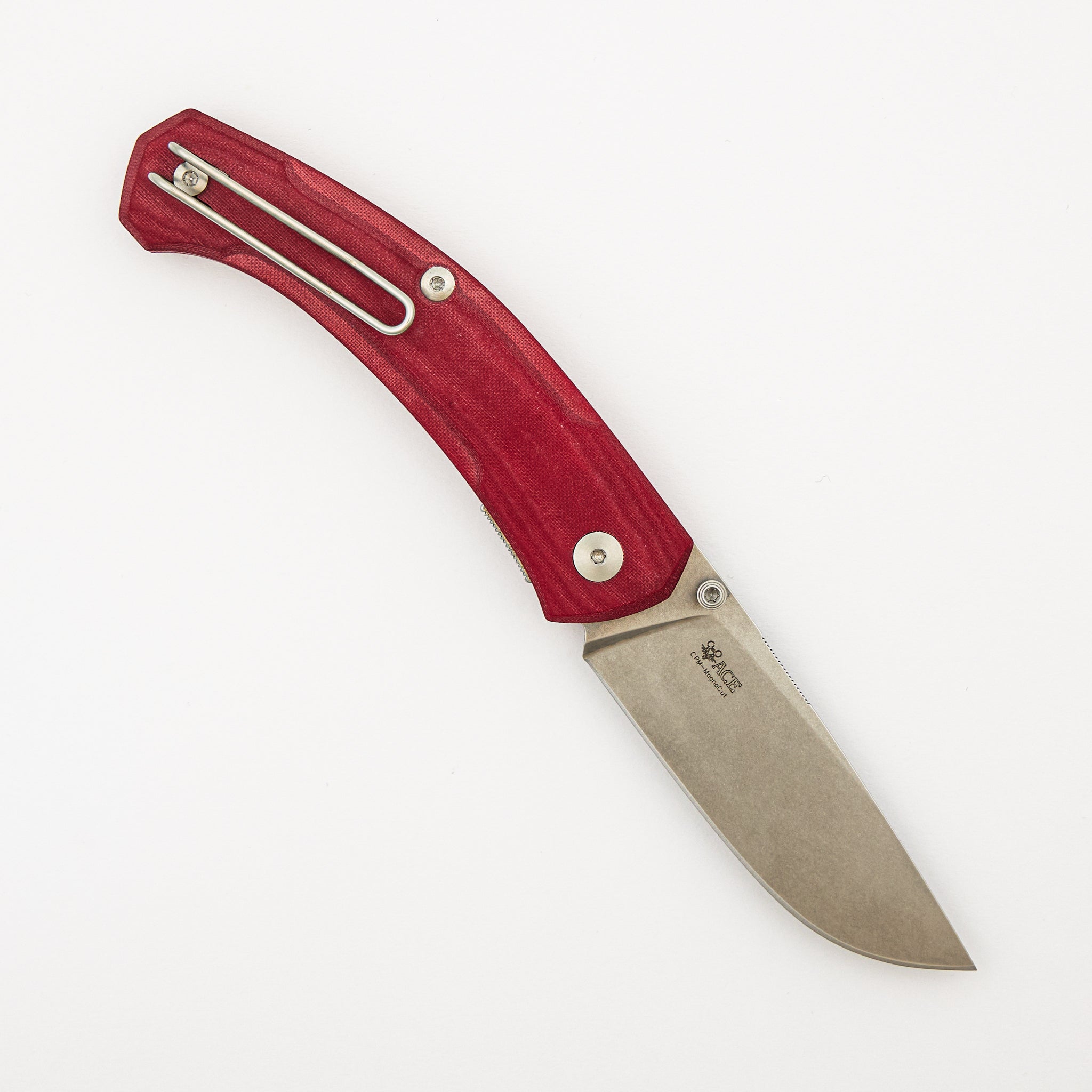 IONA V2 - Red Linen Micarta