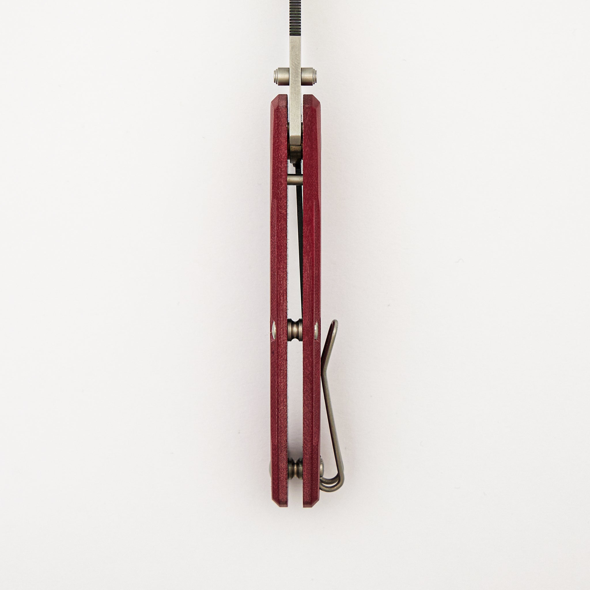 IONA V2 - Red Linen Micarta