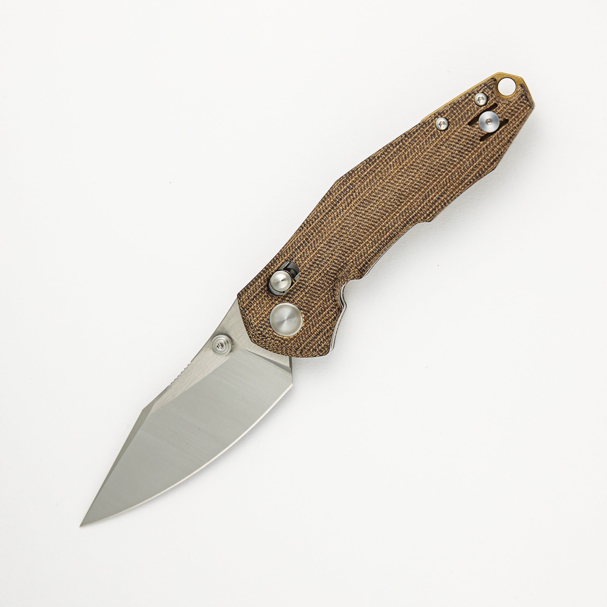 GiantMouse Nazca - Green Canvas Micarta