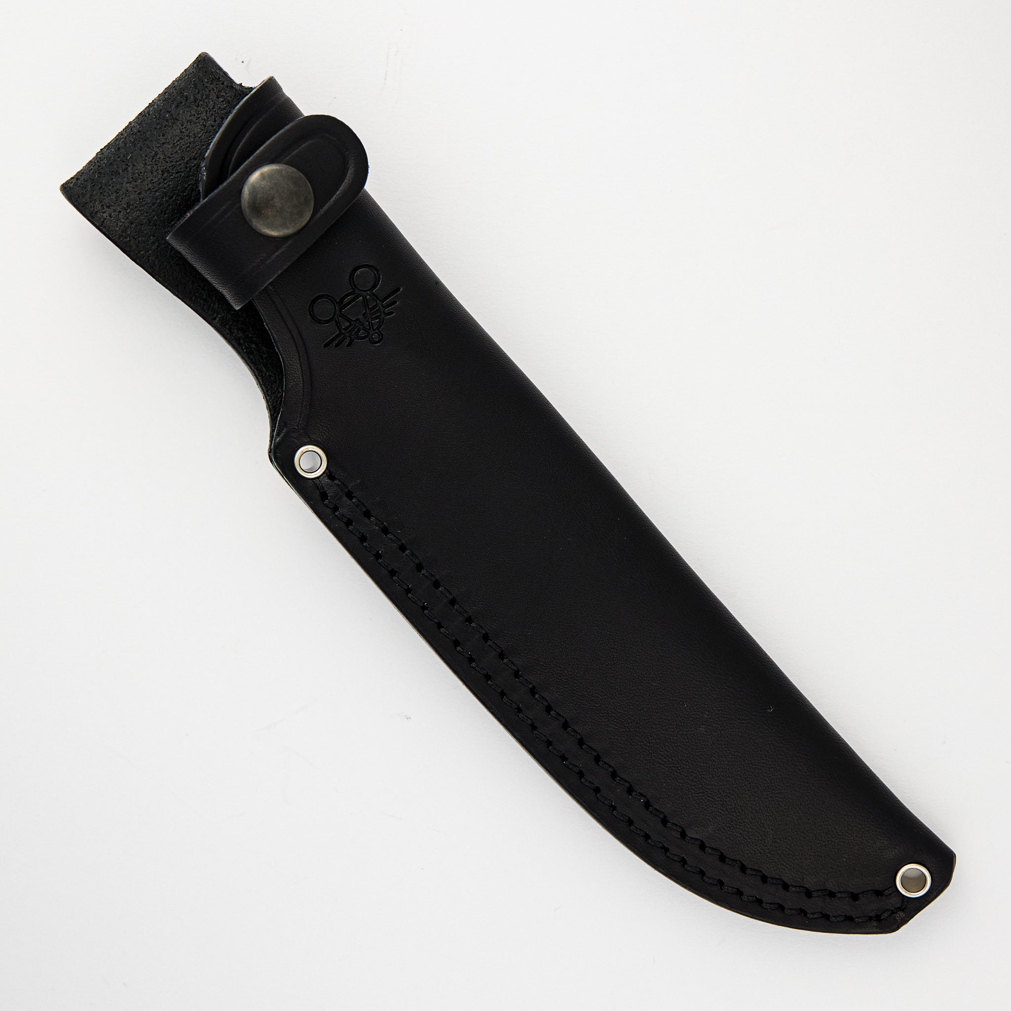 GMF4 - Fixed Blade - Double Black Canvas Micarta - Satin