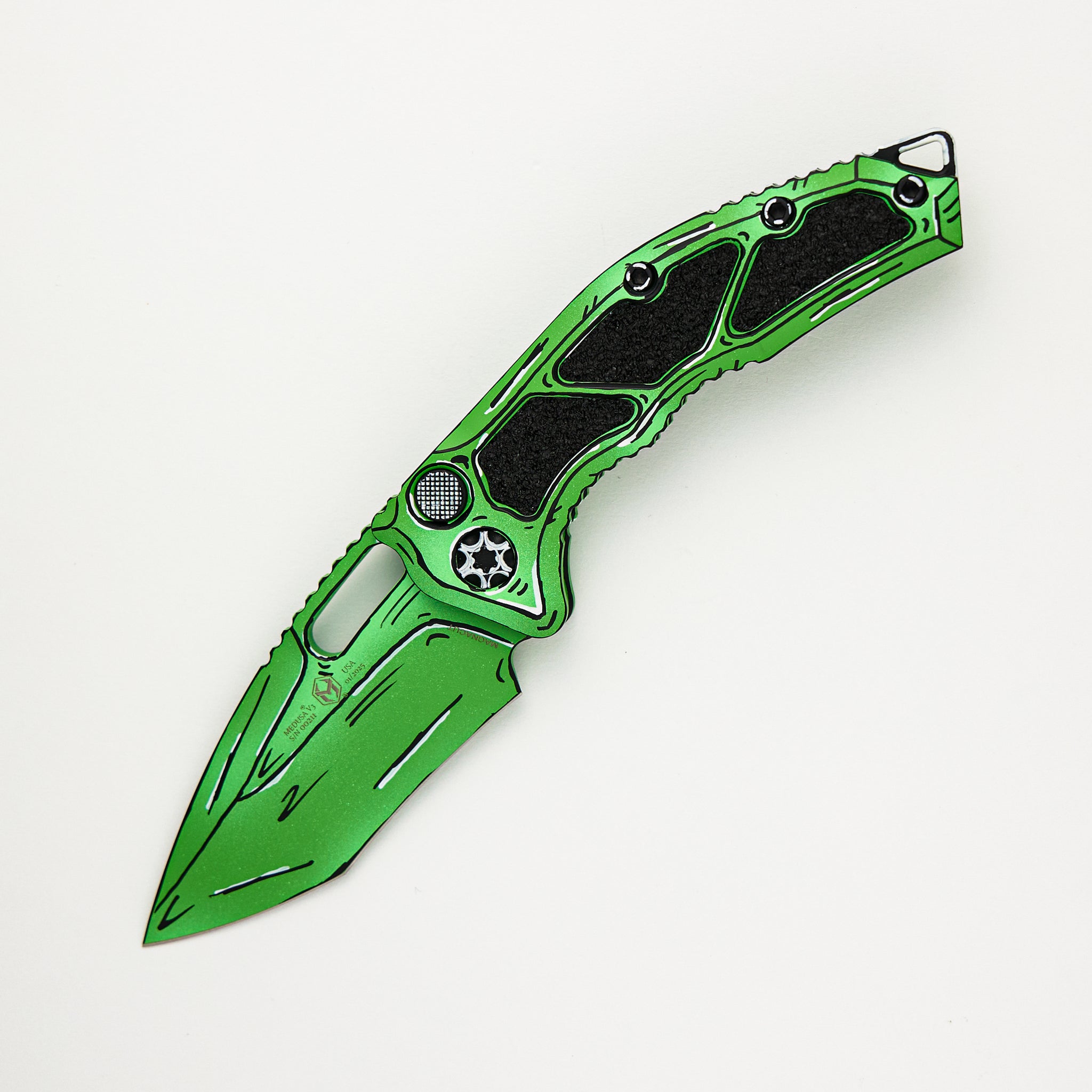 Heretic Medusa V3 Auto - Recurve Toxic Green CEL Shading