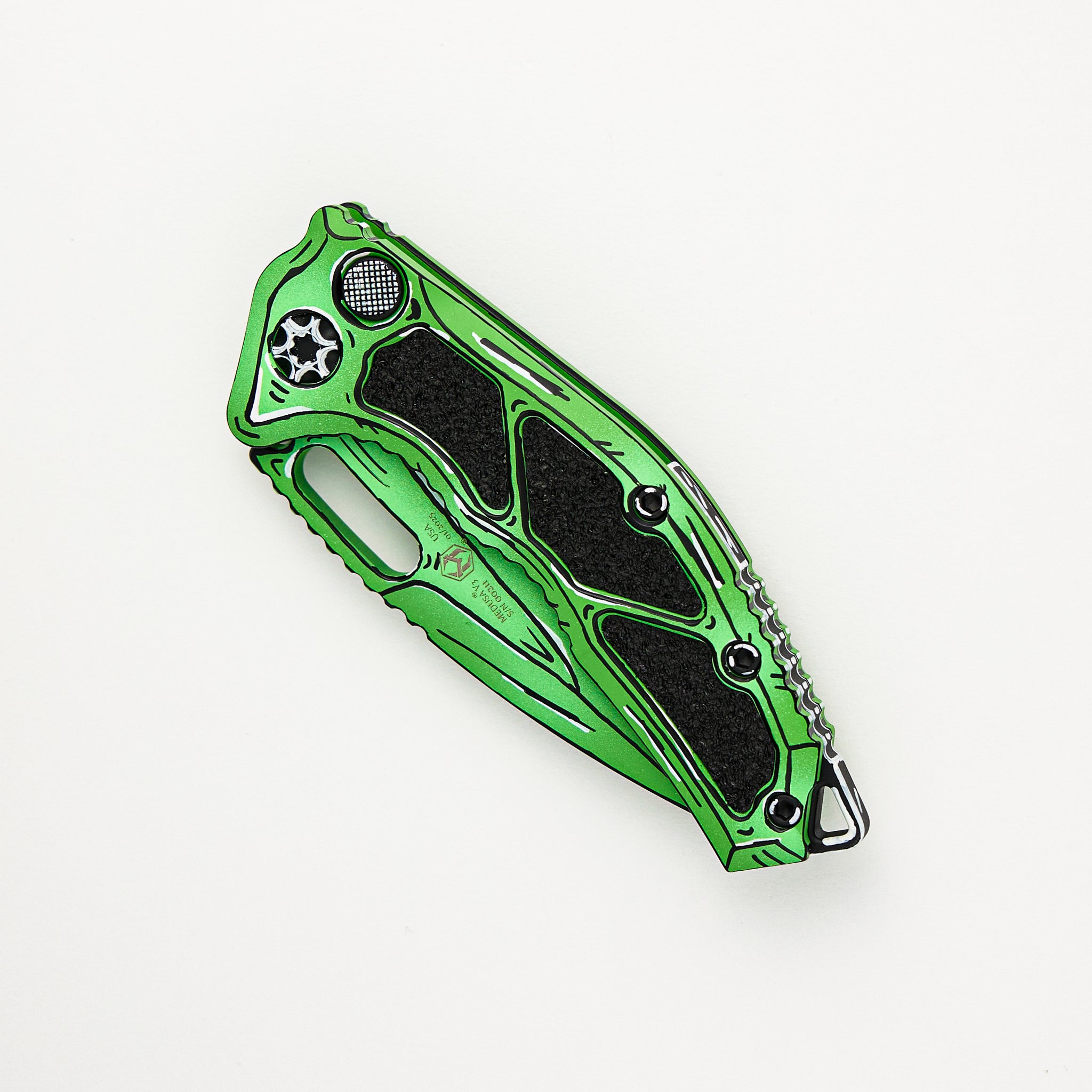 Heretic Medusa V3 Auto - Recurve Toxic Green CEL Shading