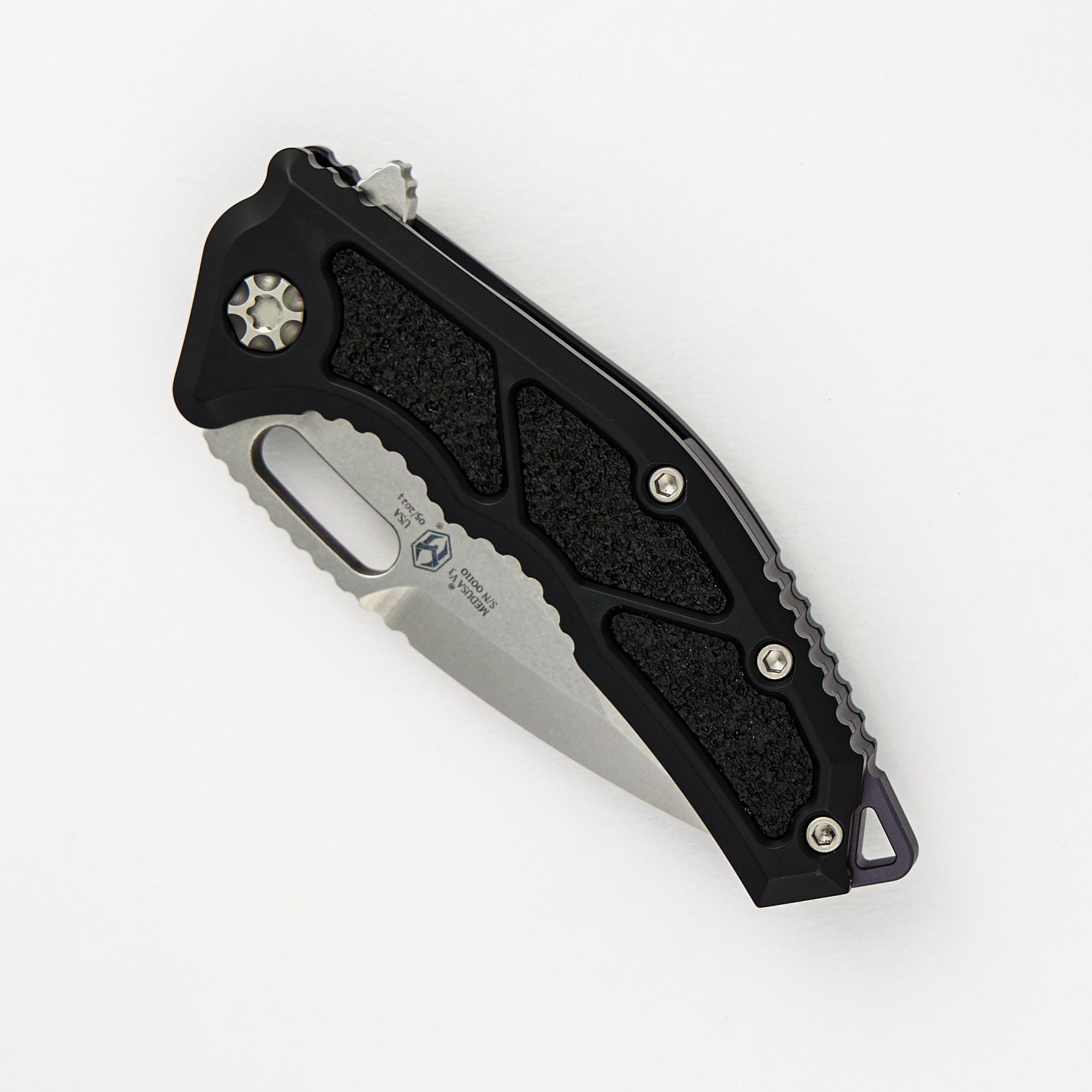 Heretic Medusa - Tanto Stonewash Serrated