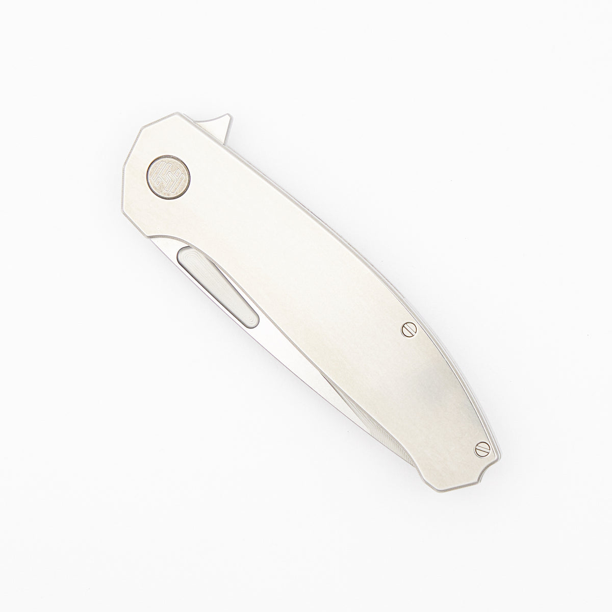 Mini Veli - Titanium Handle - RWL-34 Blade - Silver Accents