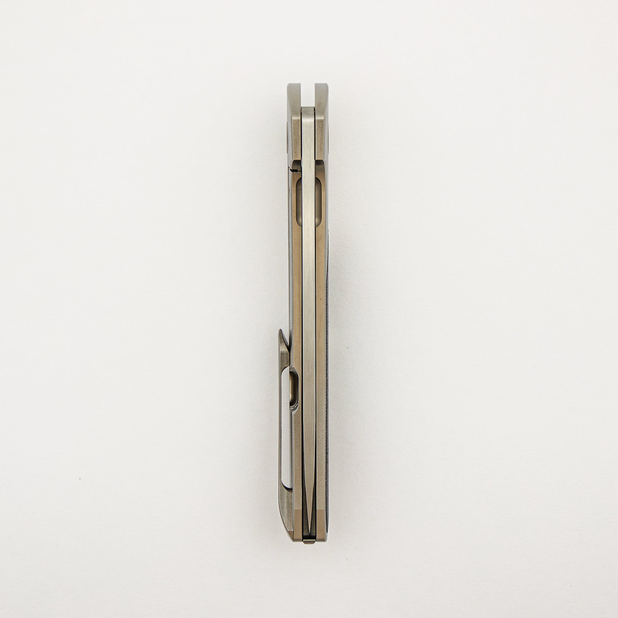 Model T Gen. 2 - Blasted Finish Titanium Handle - CarboTi Inlay - RWL-34 Blade - S/N 291