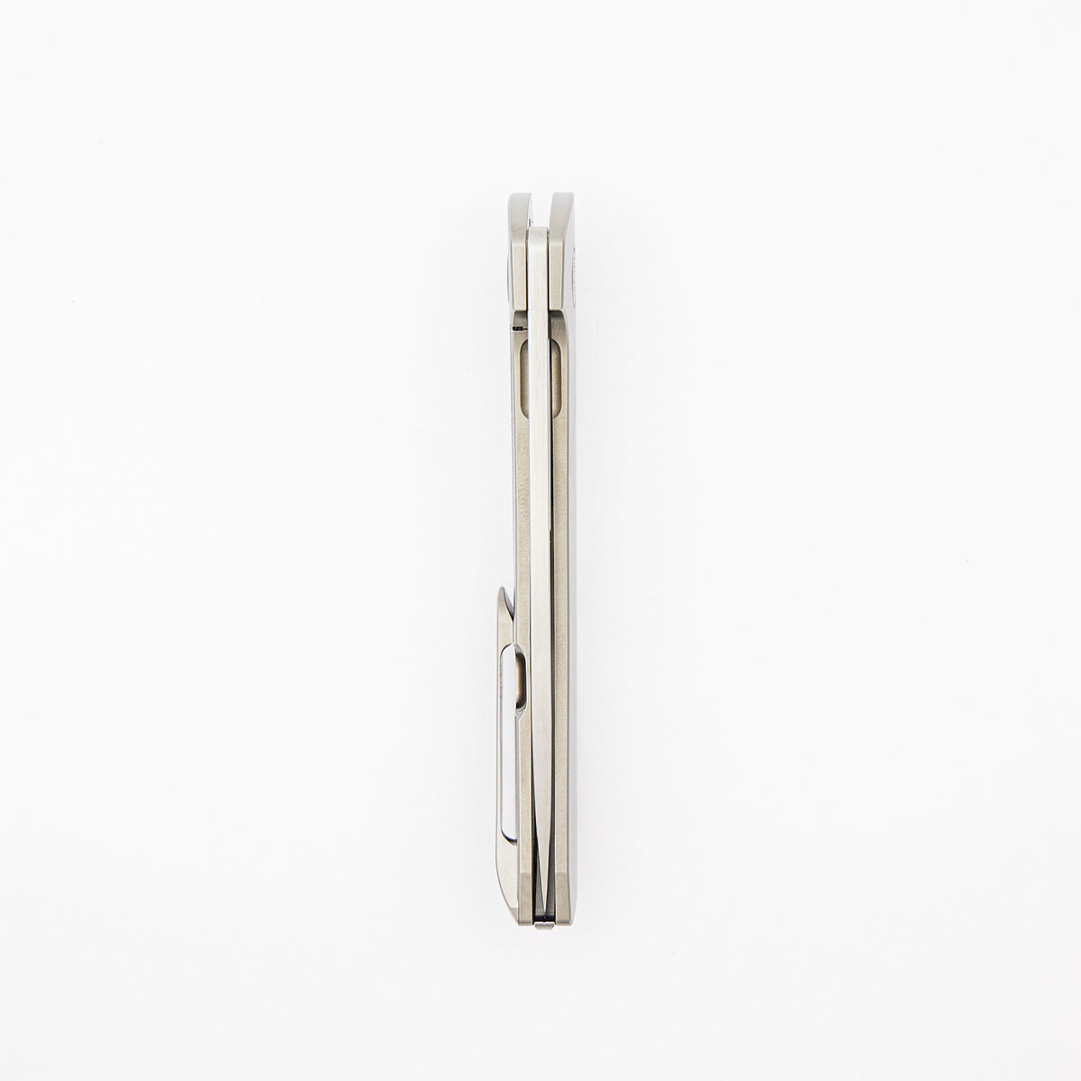 Model T Gen. 2 - Titanium Handle W/ Bolster Milling - RWL-34 Blade - Silver Accents
