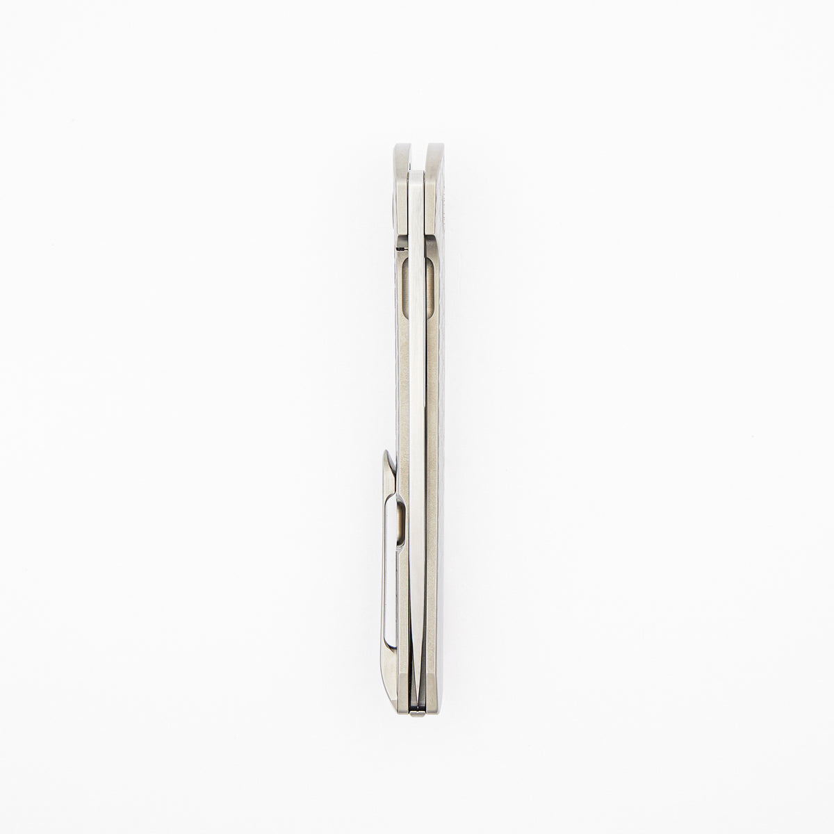 Model T Gen. 2 - Titanium Handle W/ Fade HoneyComb Milling - RWL-34 Blade - Silver Accents