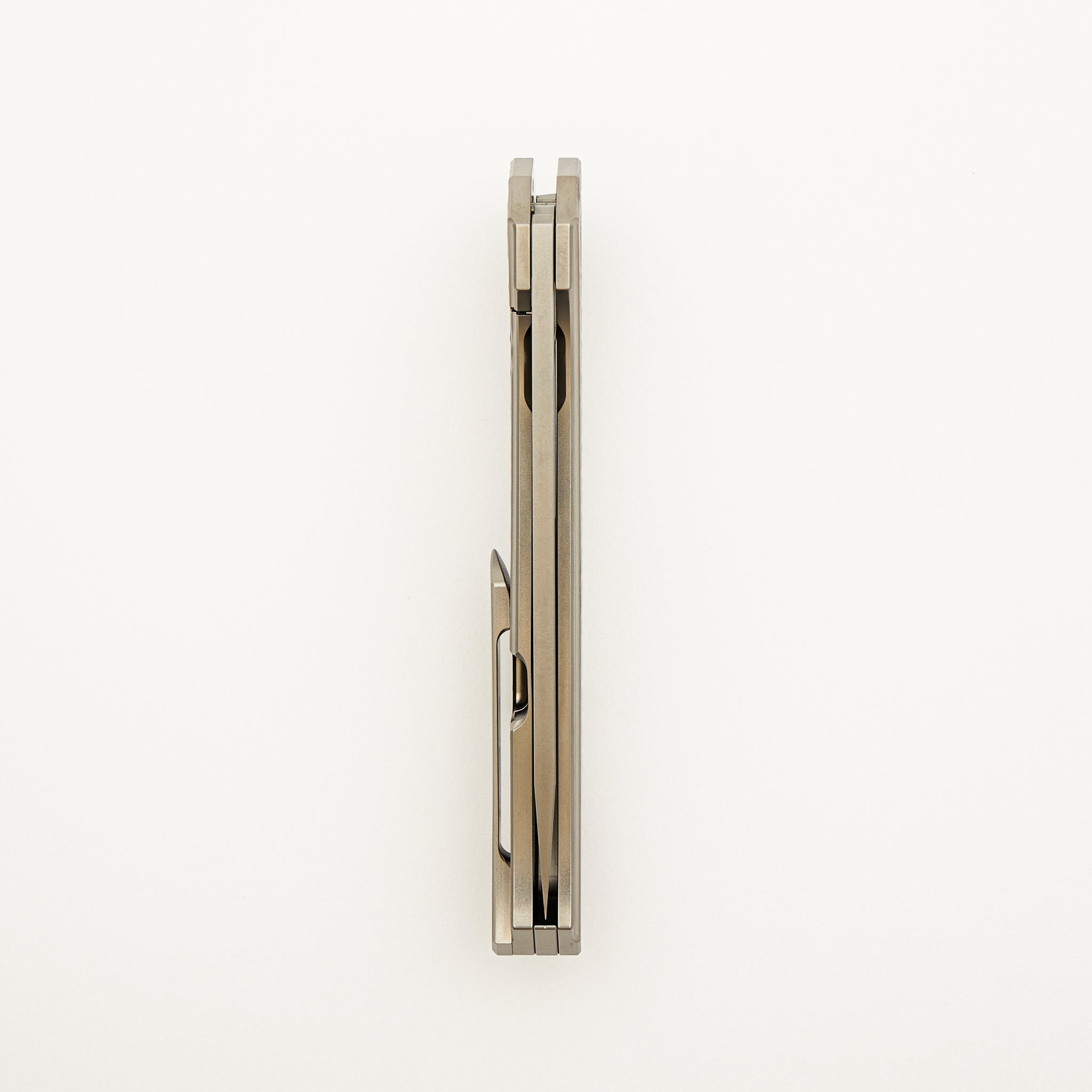 Veli - Titanium Handle W/ Honeycomb Milling - RWL-34 Blade - Blasted Accents