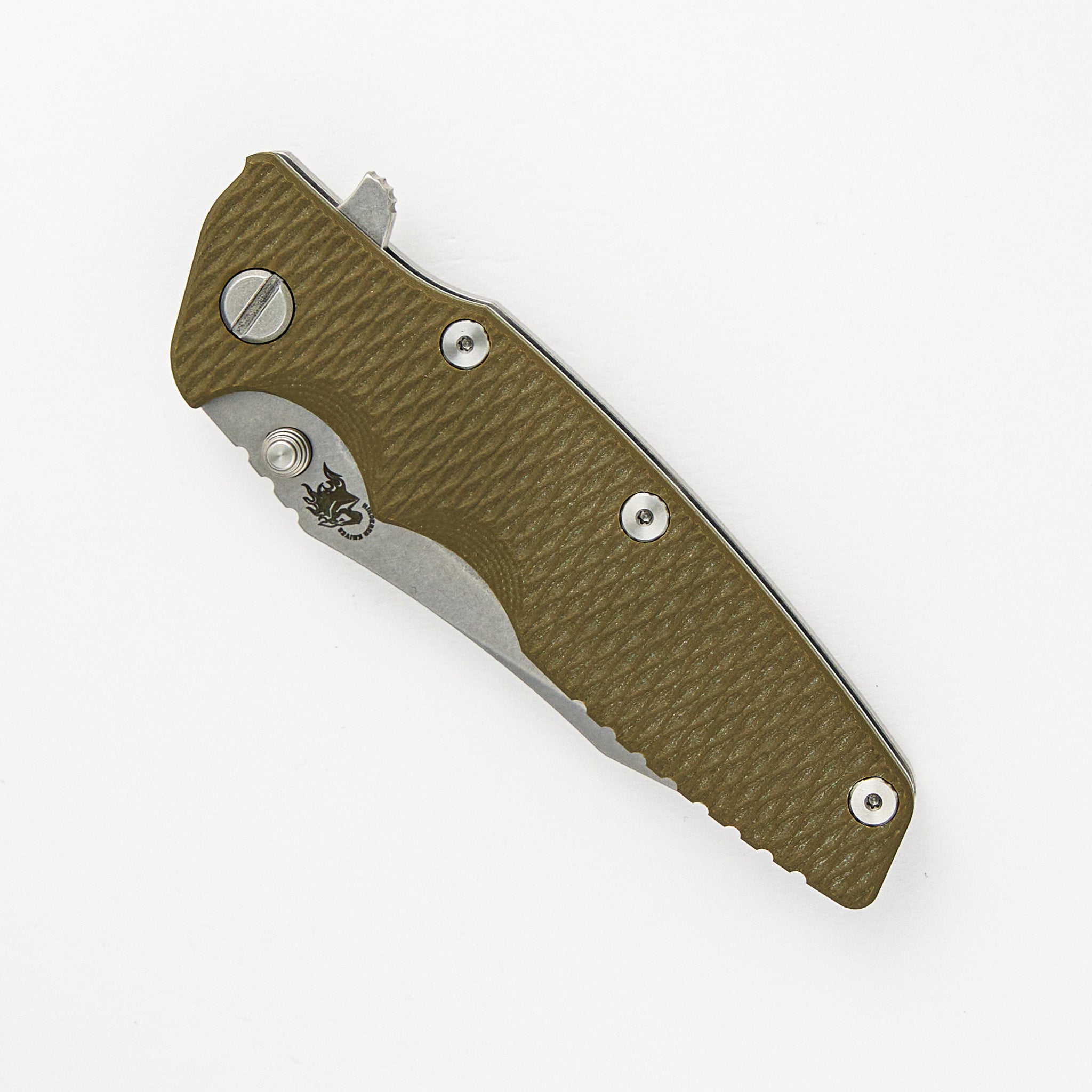 Hinderer Knives Eklipse 3.5" - S45VN Spearpoint - Tri-Way - Stonewash - OD Green G10