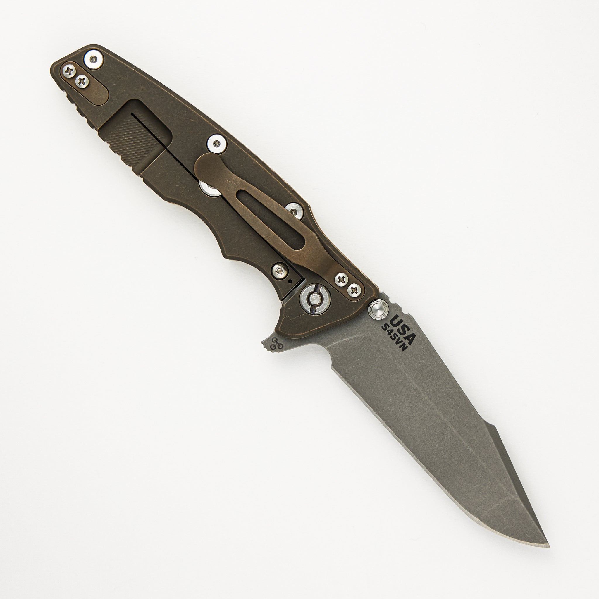 Hinderer Knives Eklipse 3.5" - S45VN Harpoon Spanto - Tri-Way - Battle Bronze - Coyote G10