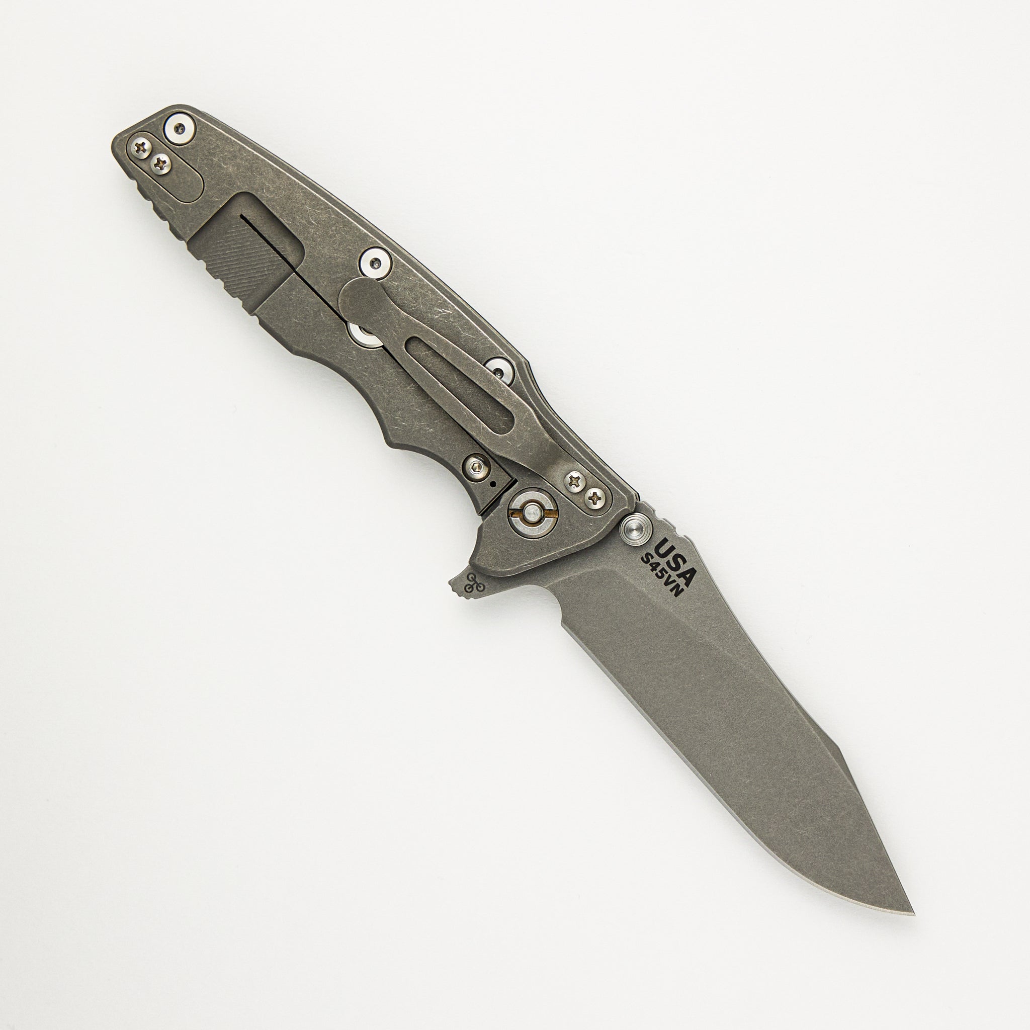 Hinderer Knives Eklipse 3.5" - Slicer S45VN Blade - Hollow Grind - Tri-Way - Working Finish - Black G10