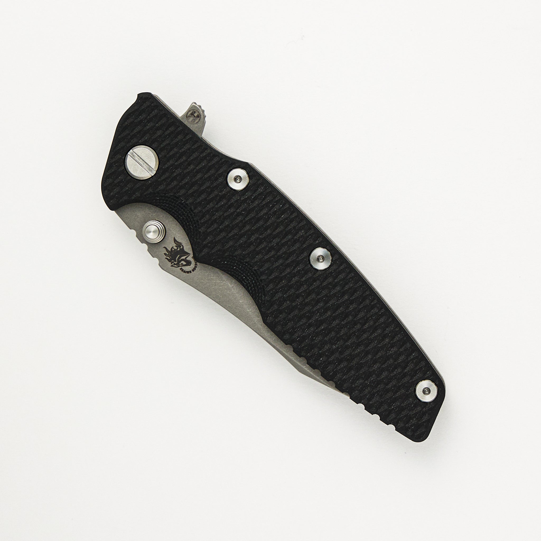 Hinderer Knives Eklipse 3.5" - Slicer S45VN Blade - Hollow Grind - Tri-Way - Working Finish - Black G10