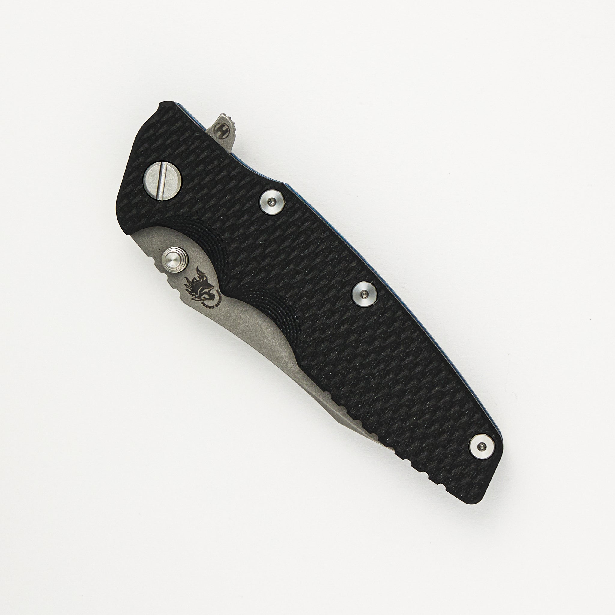 Hinderer Knives Eklipse 3.5" - Slicer S45VN Blade - Hollow Grind - Tri-Way - Battle Blue - Black G10