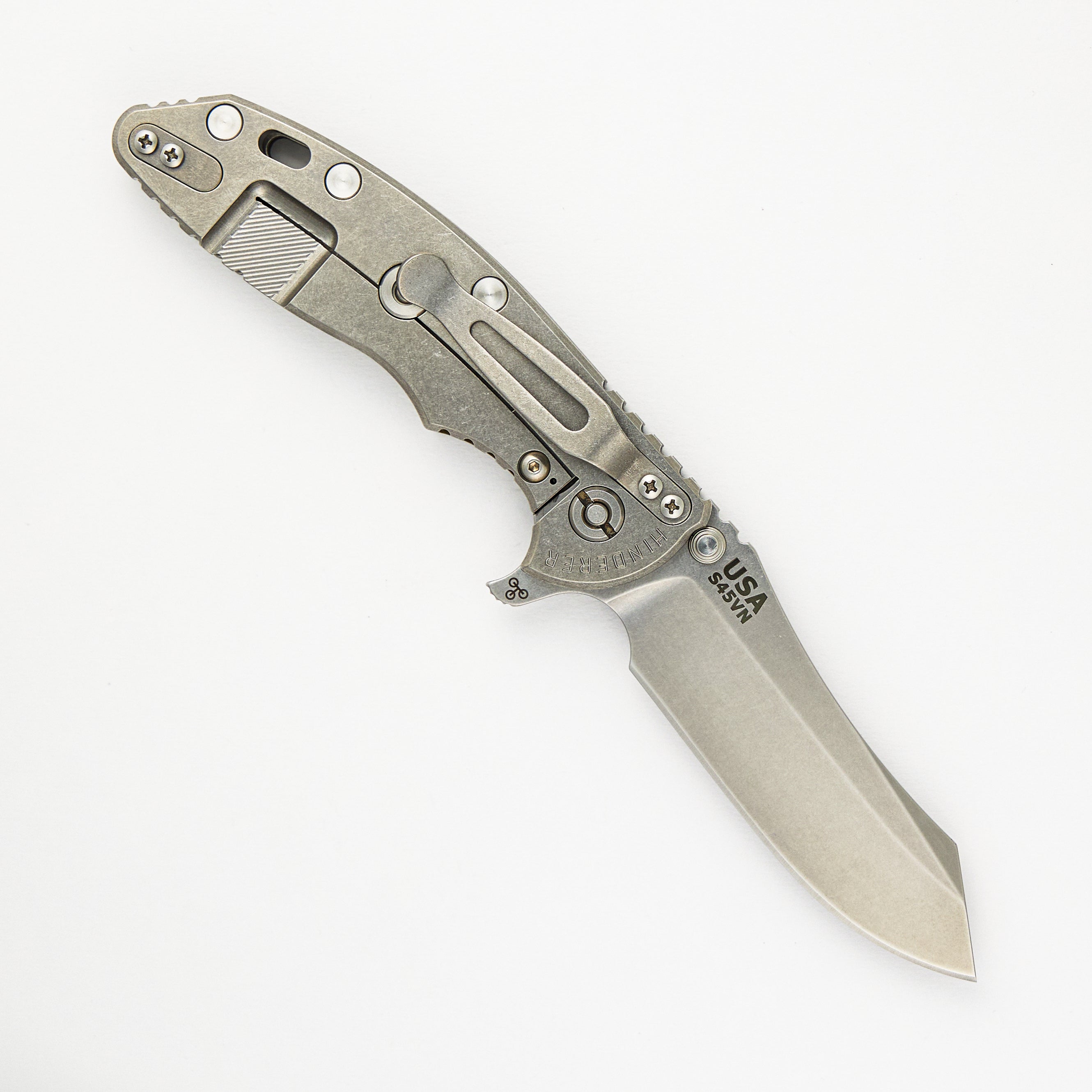 Hinderer Knives XM-18 3.5″ – Skinner S45VN – Tri-Way – Stonewash – OD Green G10