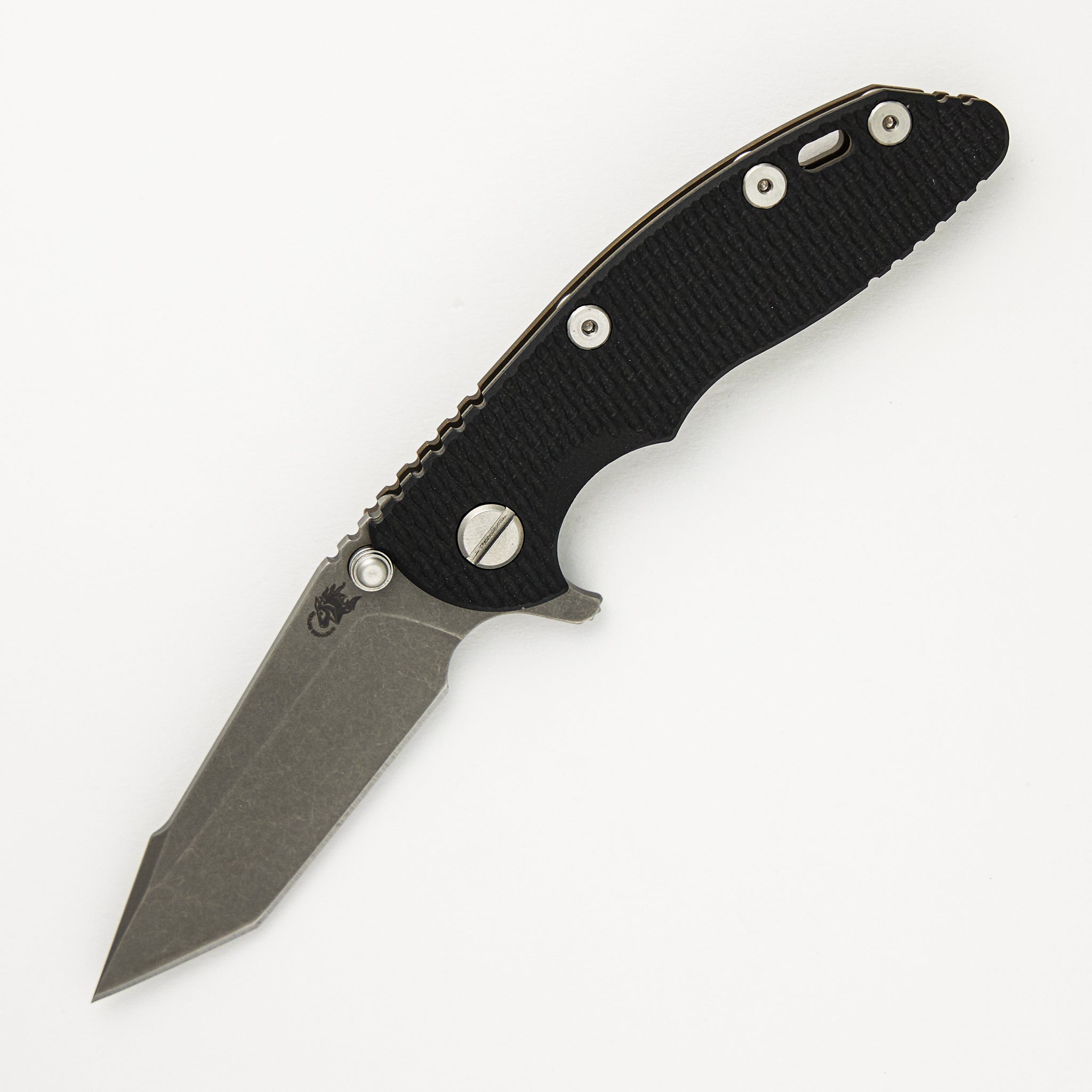 XM-18 3.0" - S45VN Harpoon Tanto - Tri-Way - Battle Bronze - Black G10