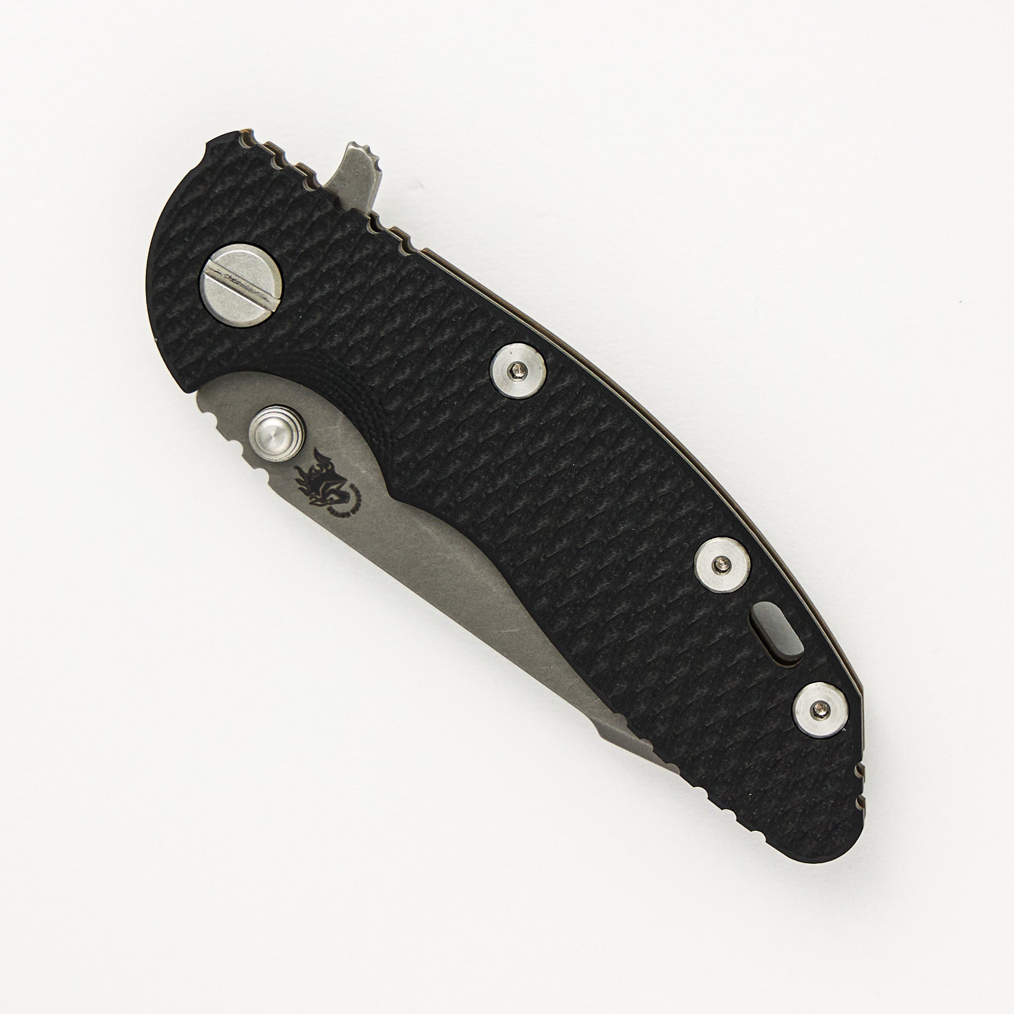 Hinderer Knives XM-18 3.0" - S45VN Harpoon Tanto - Tri-Way - Battle Bronze - Black G10