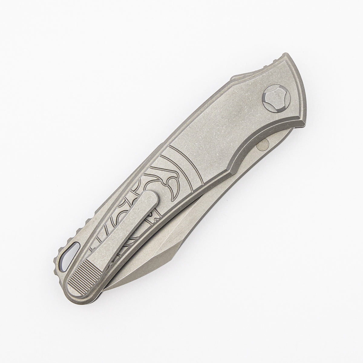 Talon Auto - Brightwashed - Titanium - M390 Blade